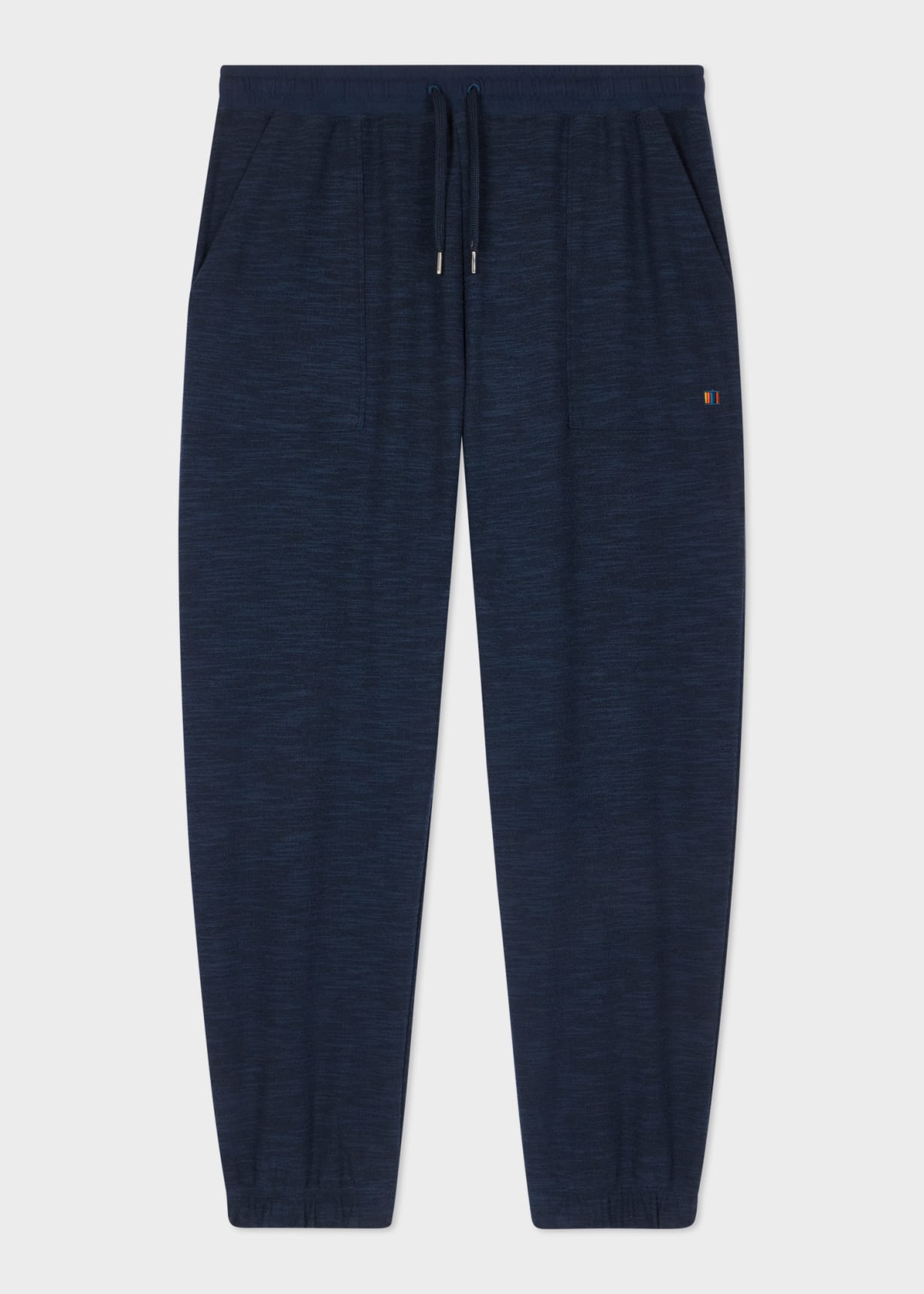 Navy Blue Cotton-Blend Lounge Pants