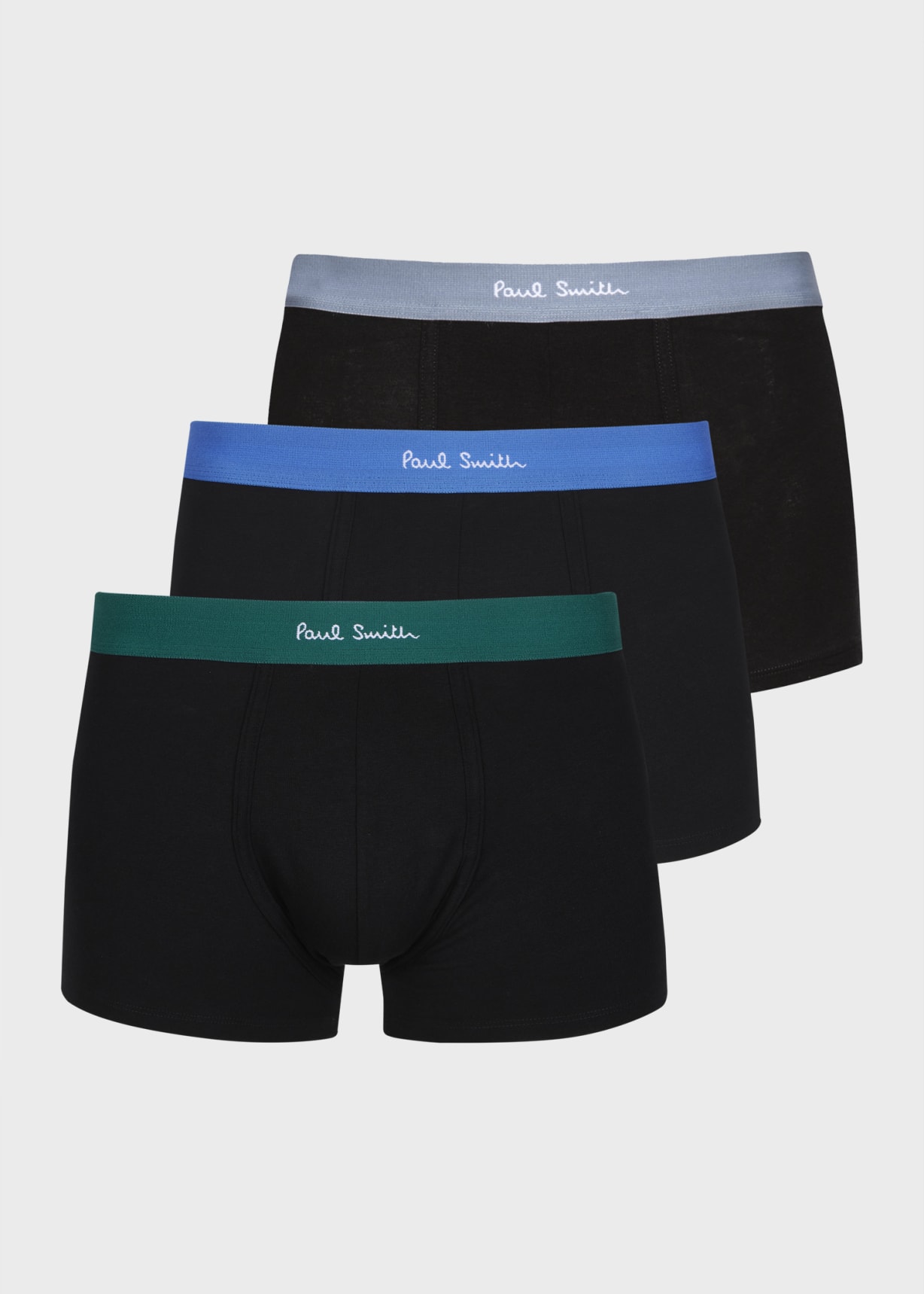 Men's Black Mixed Colour Waist Boxer Briefs
