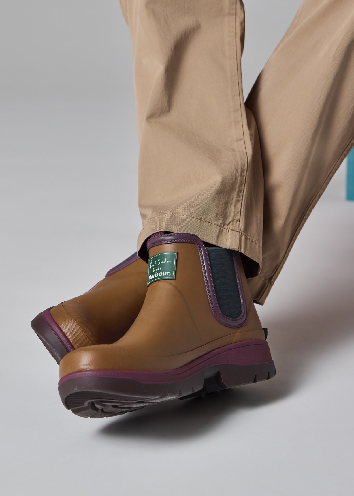 Paul Smith loves Barbour - Women's Tan Ankle Wellingtons