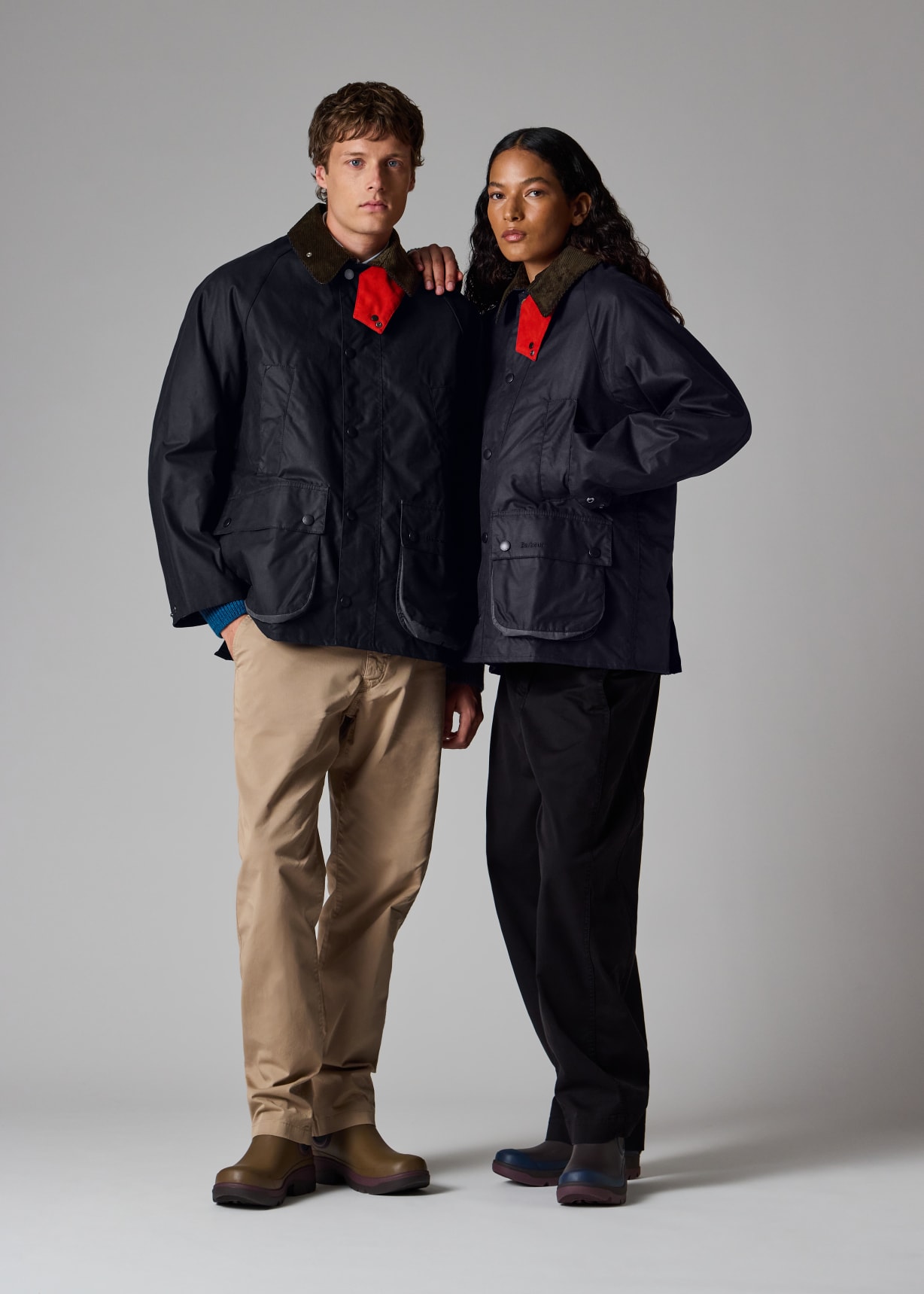 Paul Smith loves Barbour - Night Sky Oversized Bedale Wax Jacket