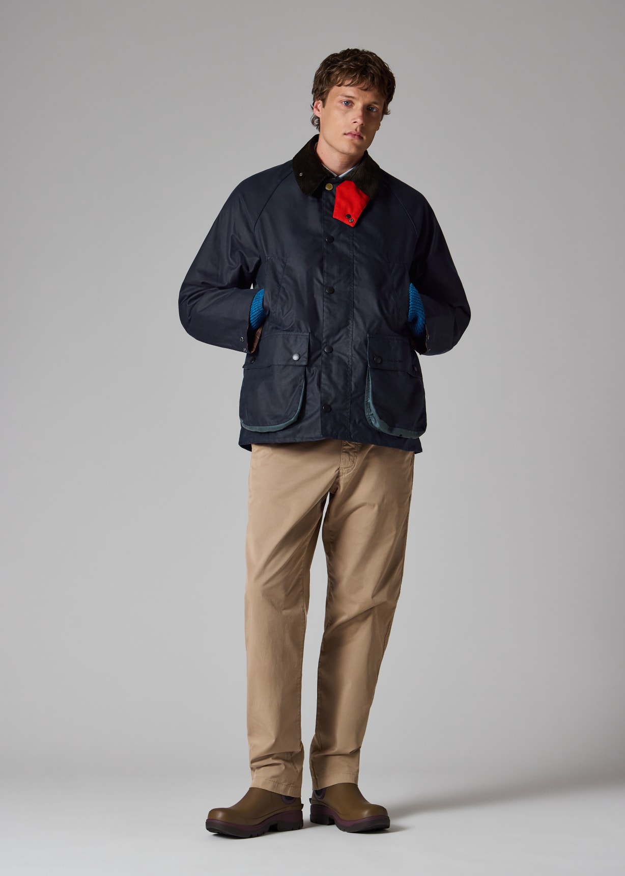 Paul Smith loves Barbour - Night Sky Oversized Bedale Wax Jacket