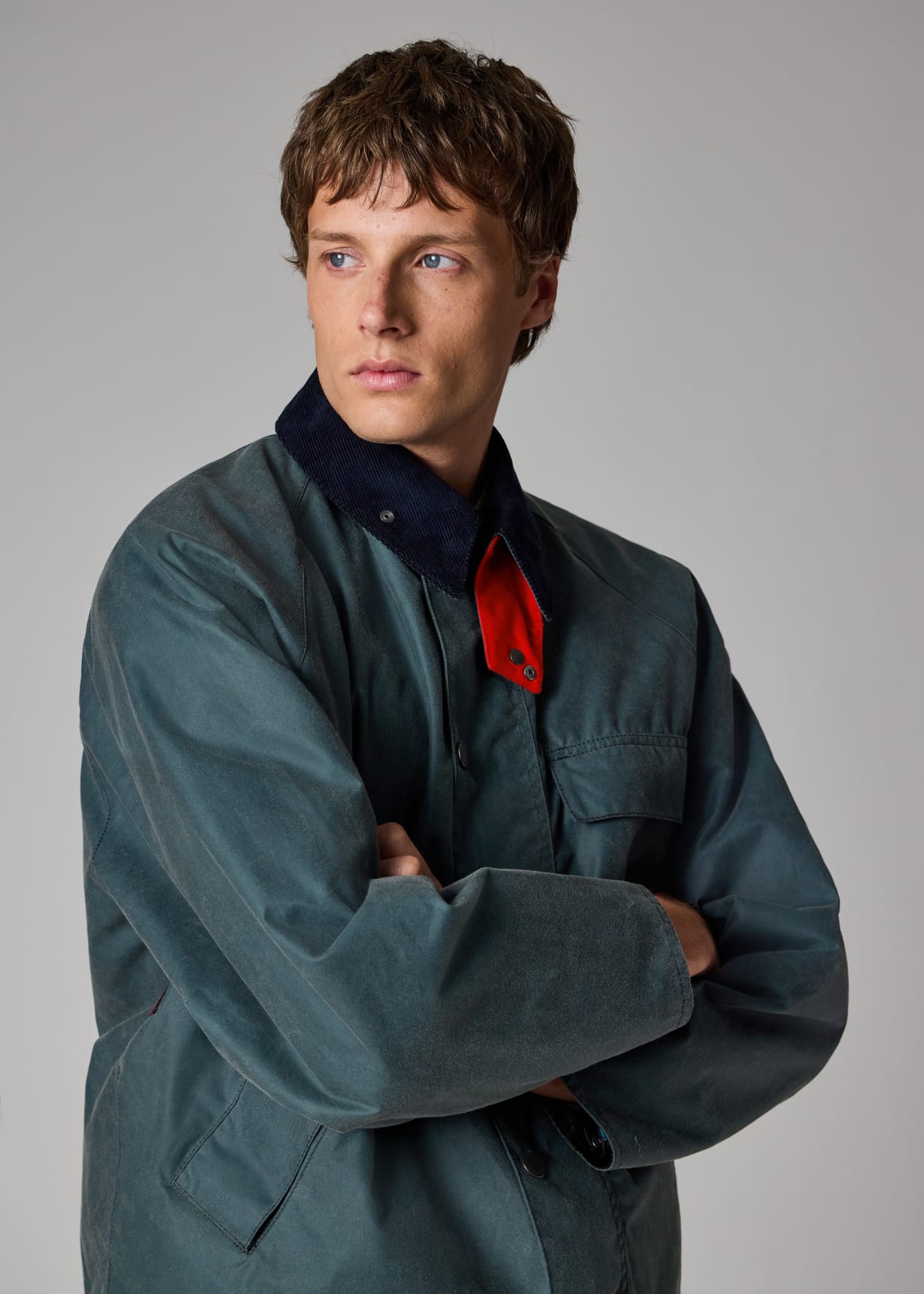 Paul Smith loves Barbour - Slate Transport Wax Jacket