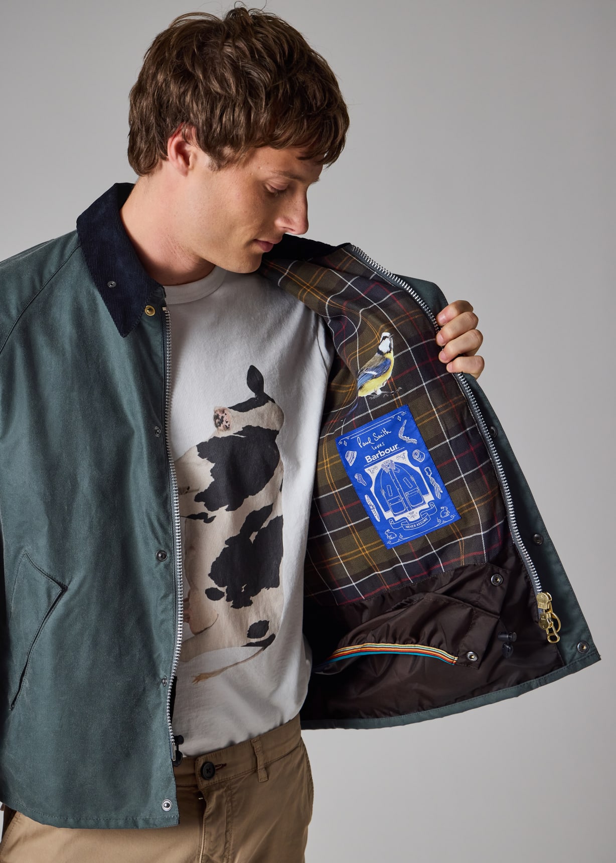 Paul Smith loves Barbour - Slate Transport Wax Jacket