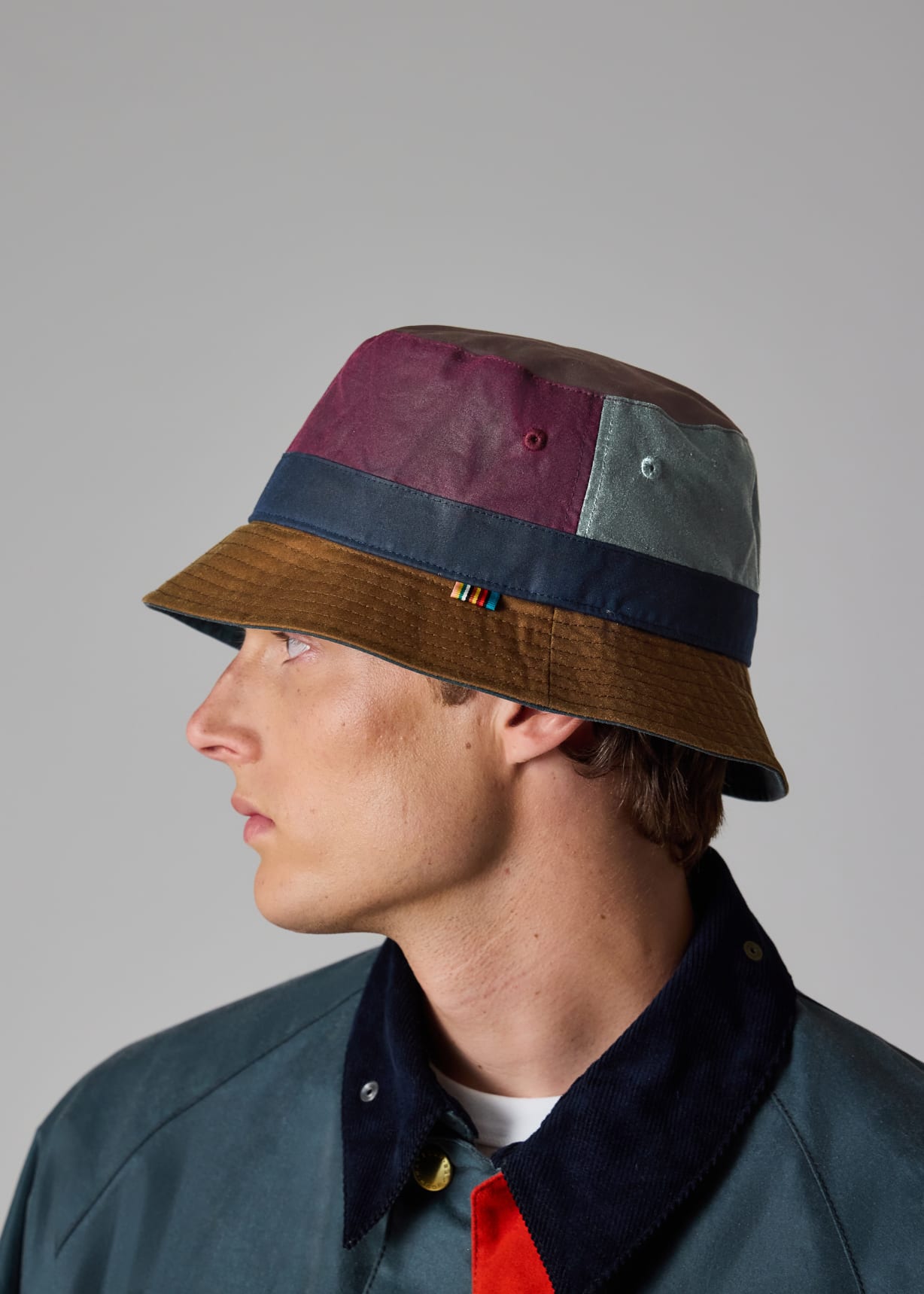 Paul Smith Loves Barbour - Waxed Cotton Bucket Hat