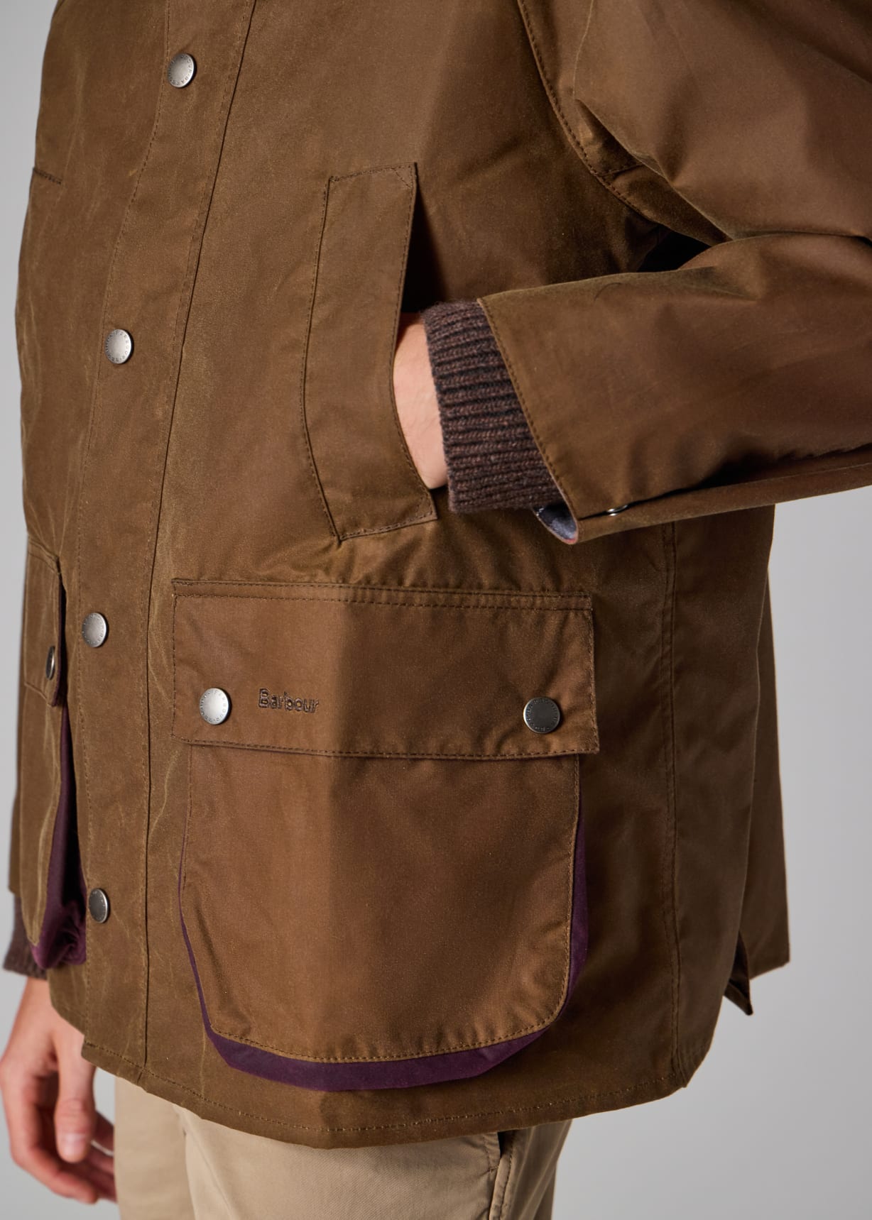 Paul Smith loves Barbour - Tan Oversized Bedale Wax Jacket