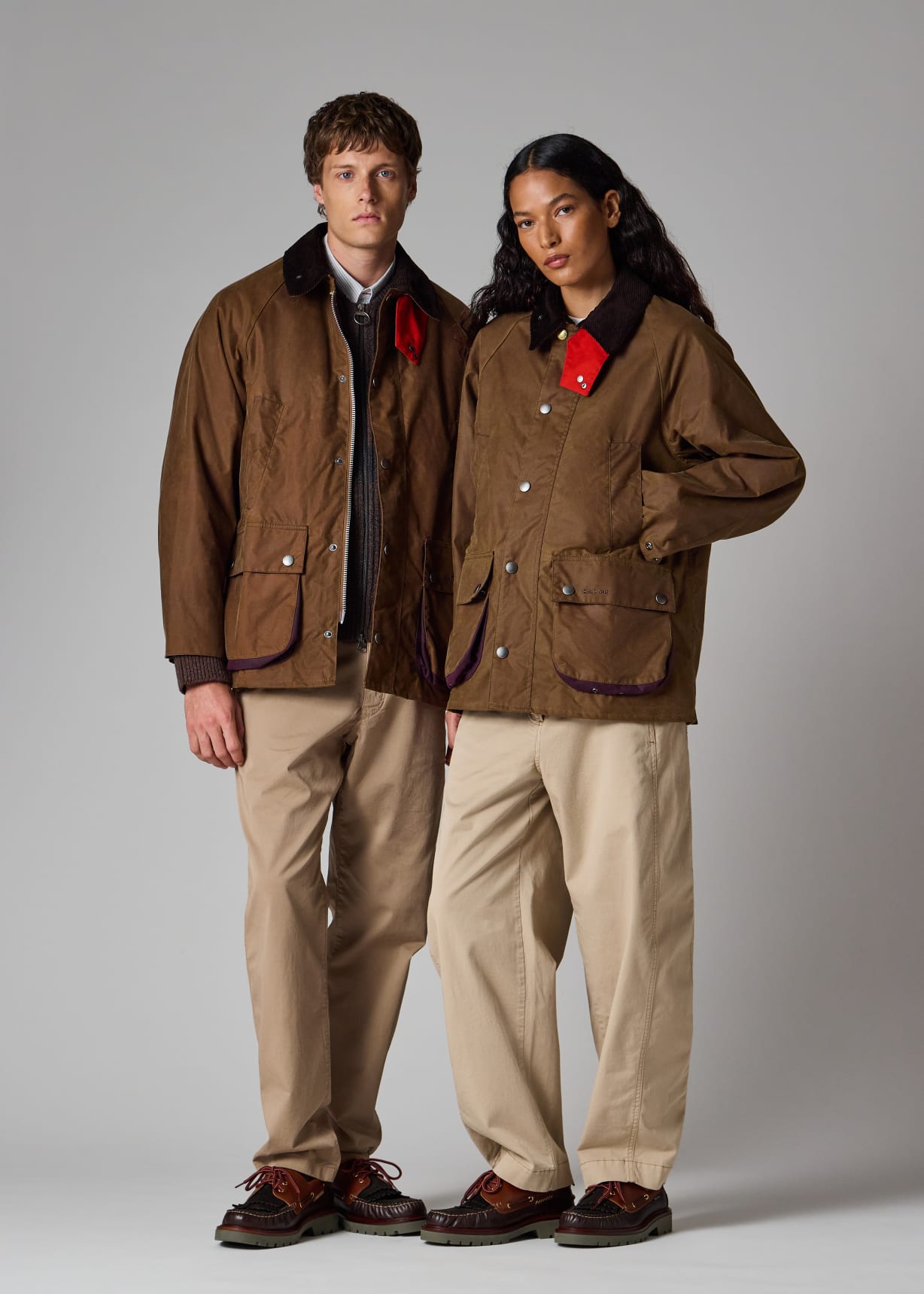 Paul Smith loves Barbour - Tan Oversized Bedale Wax Jacket