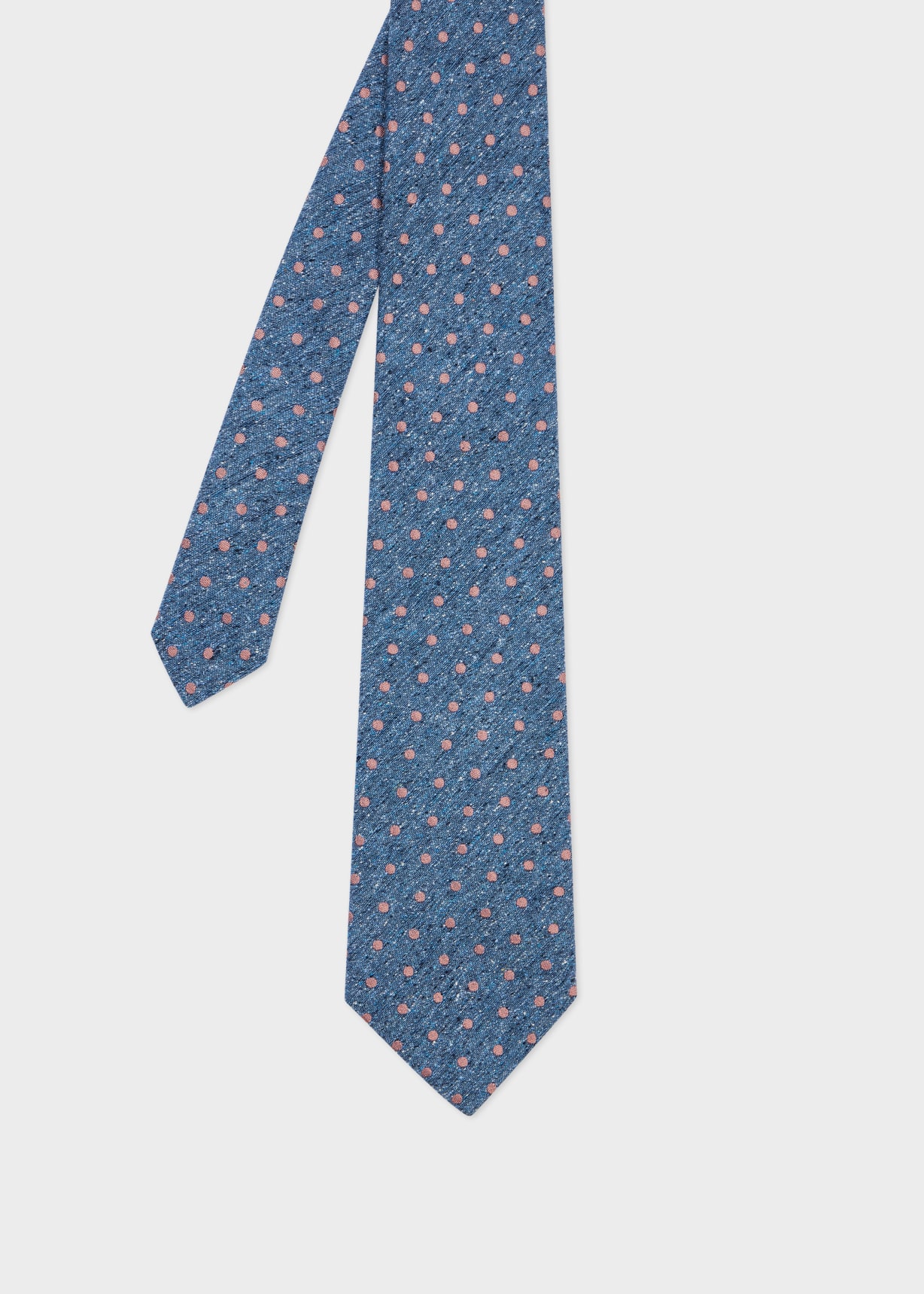 Men's Blue Marl 'Polka Dot' Tie