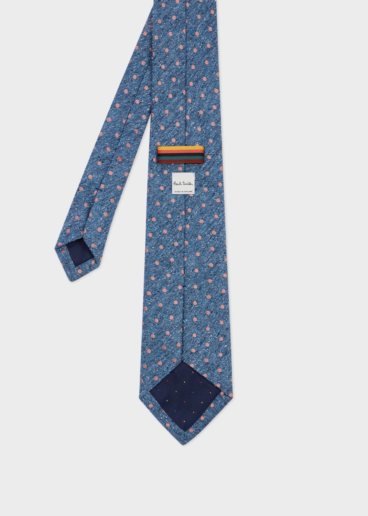 Men's Blue Marl 'Polka Dot' Tie