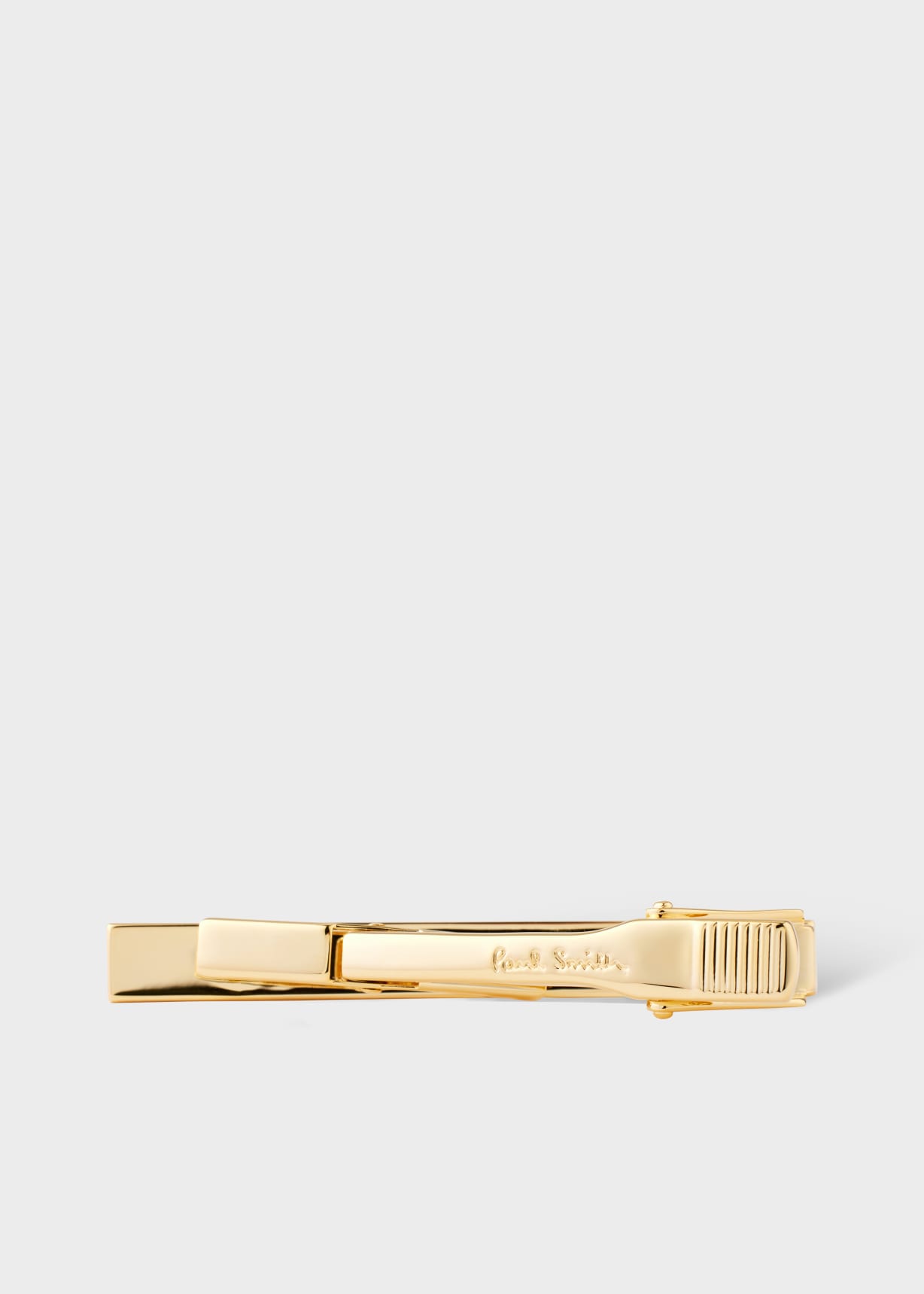 小物 Paul Smith Tie bar Men's Gold Mother of Pearl Stripe Tie Clip
