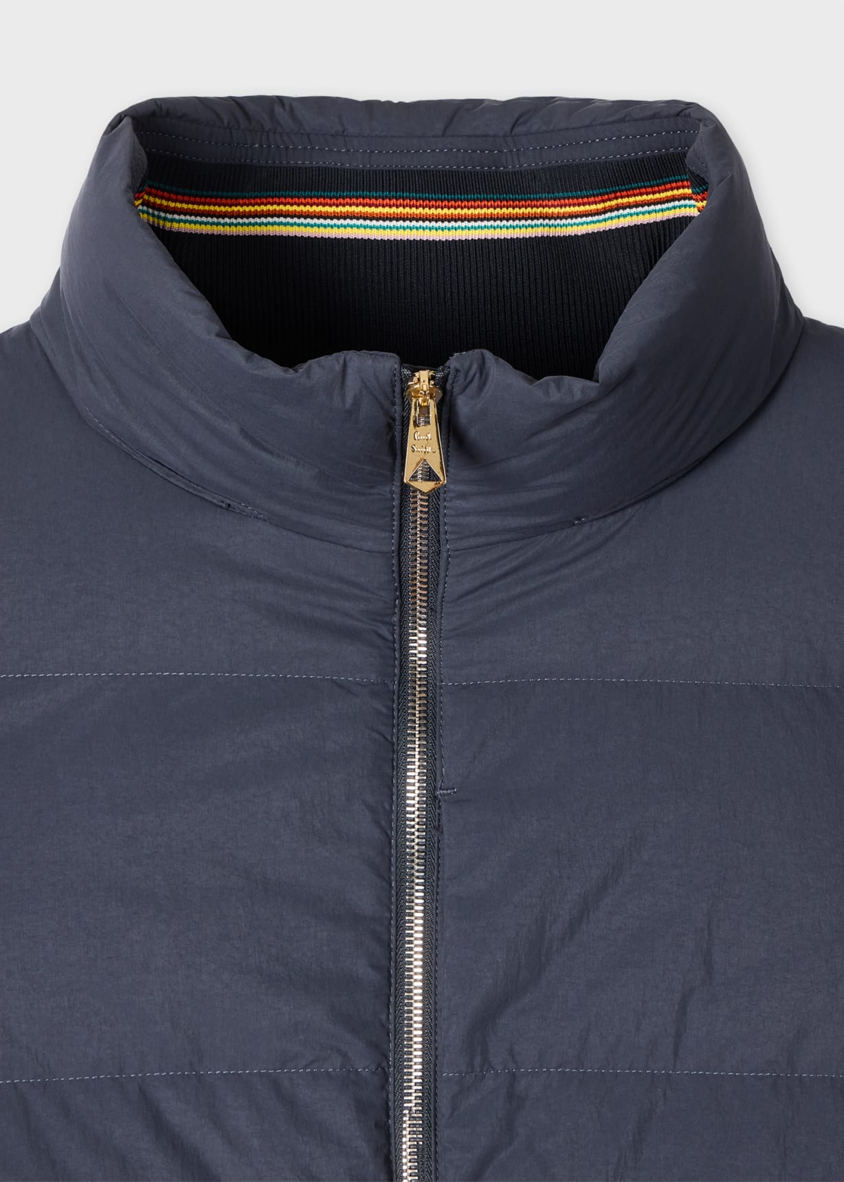 Men's Navy Down Jacket with Detachable Hood
