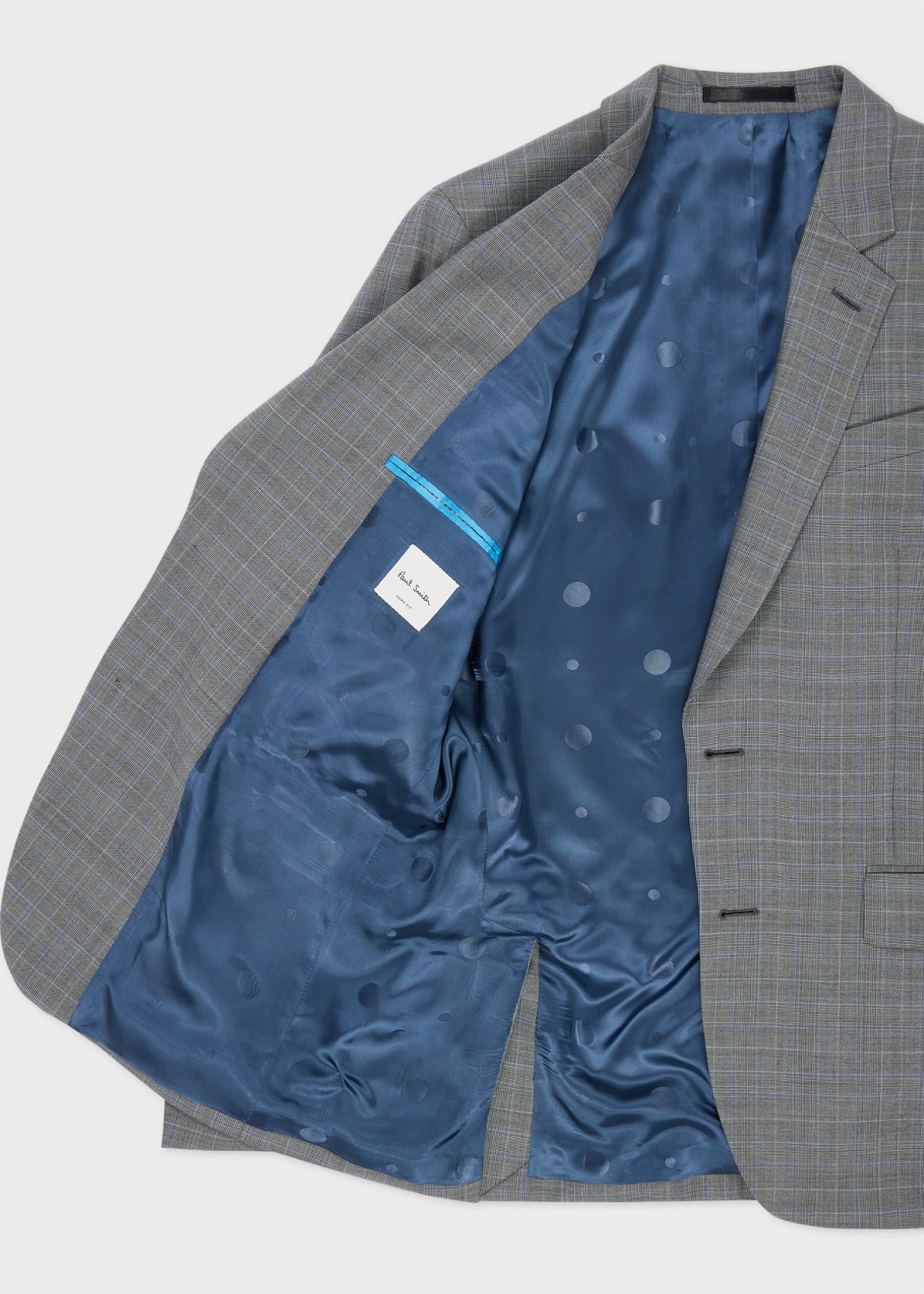 The Soho - Tailored Fit Grey Check Wool Suit