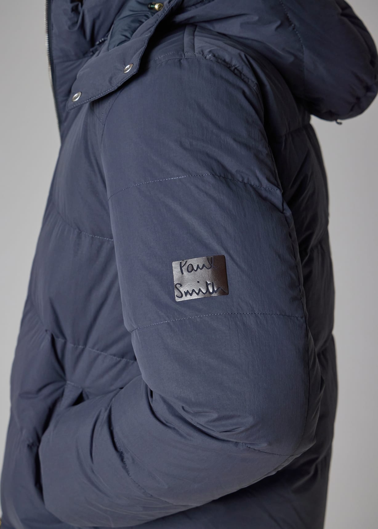 Bless】 n°31 Hoodjacket navy Down jacket with detachable hood