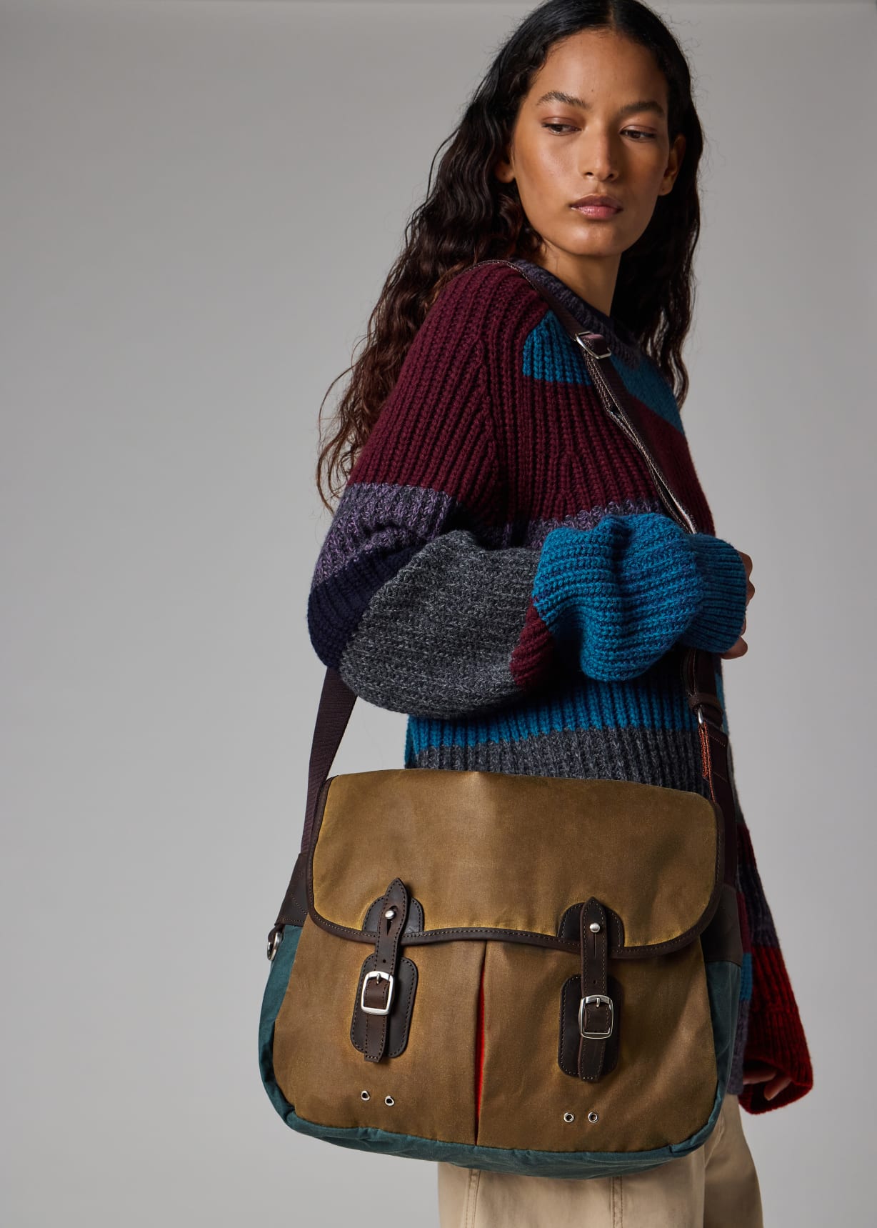 Paul Smith loves Barbour - Tan Wax Tarras Bag