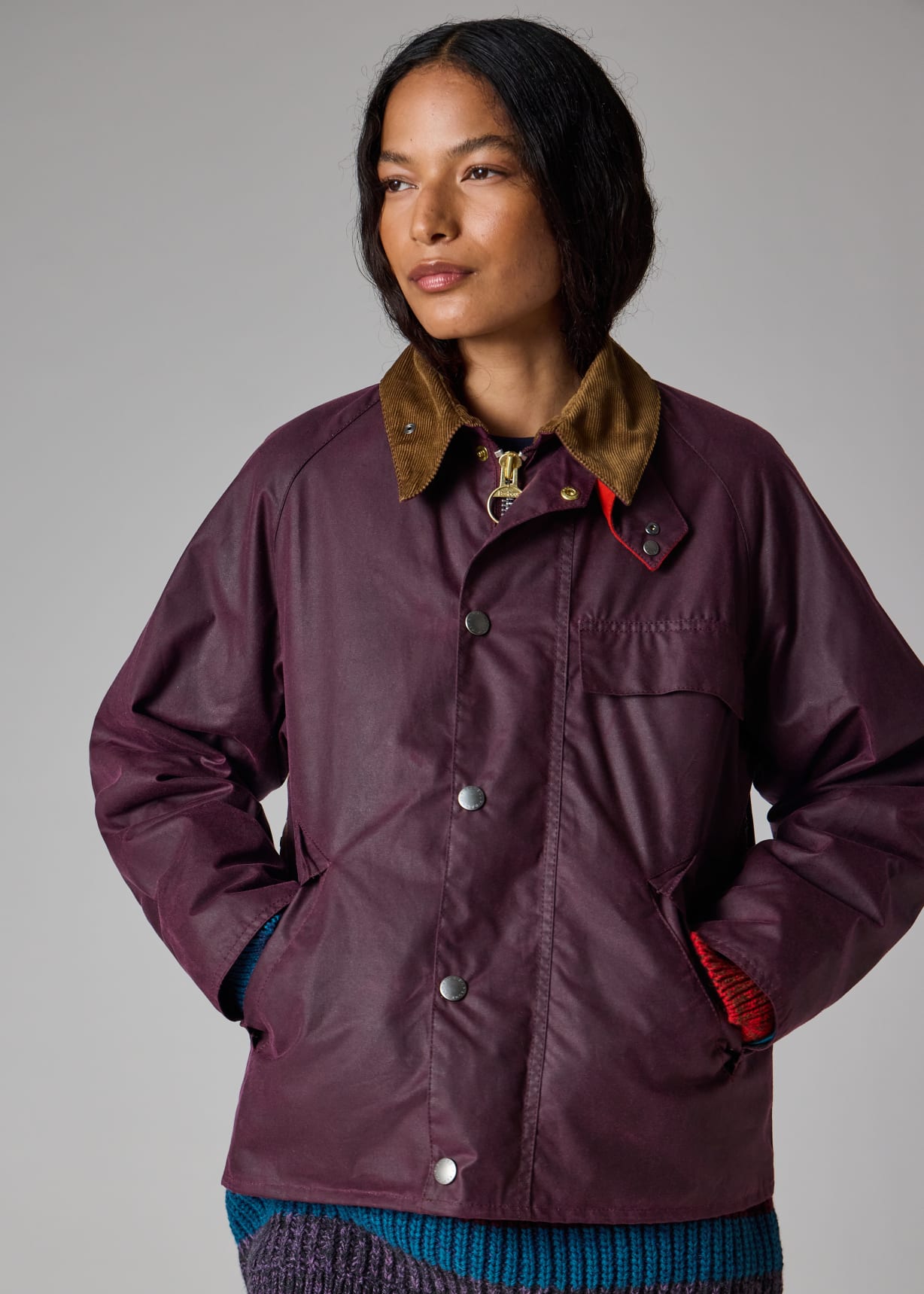Paul Smith loves Barbour - Grape Transport Wax Jacket