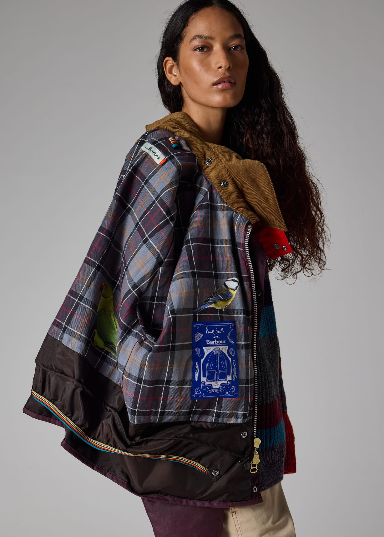 Paul Smith loves Barbour - Grape Transport Wax Jacket