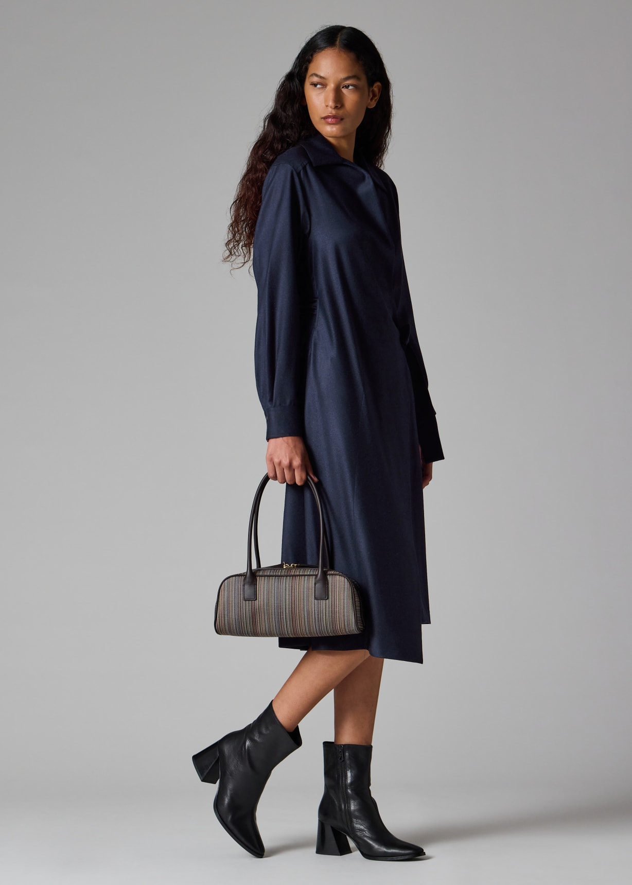 Women's 'Signature Stripe' Coated Canvas Top Handle Shoulder Bag