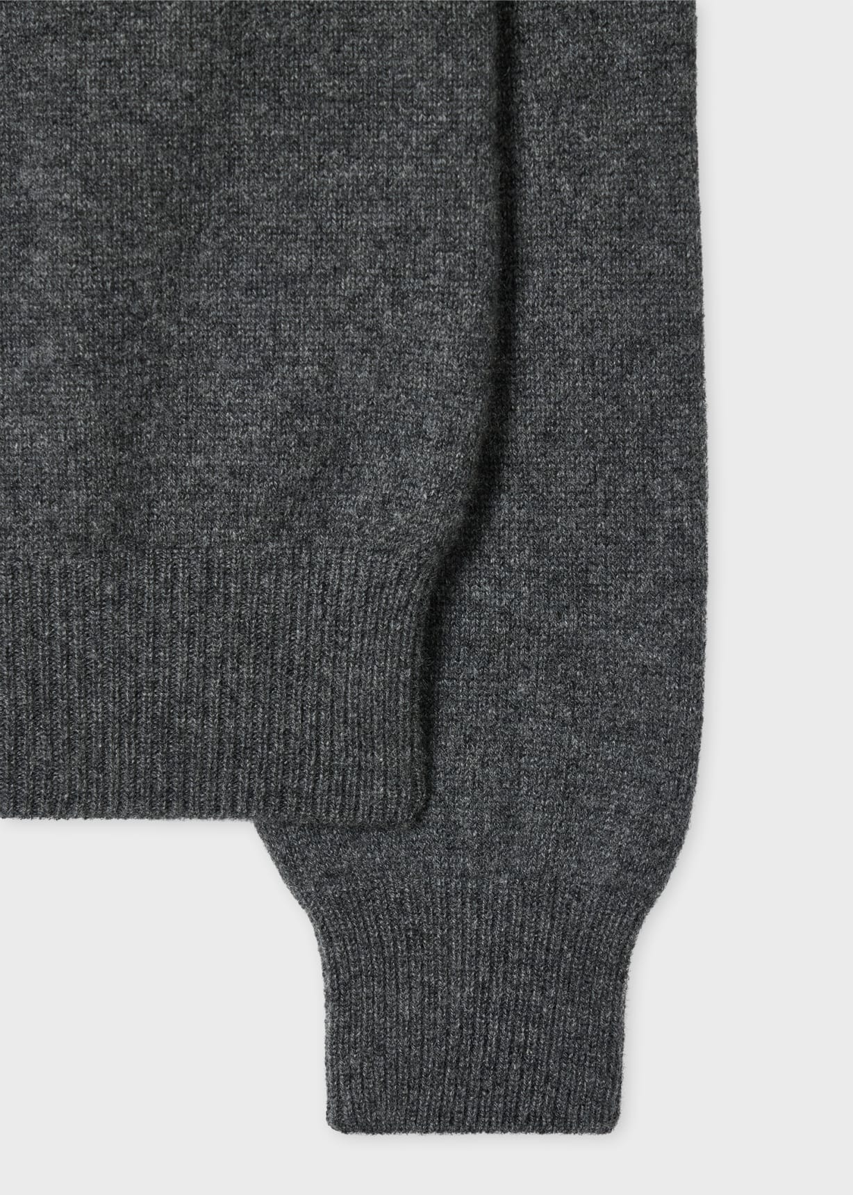 Men's Charcoal Cashmere Crew Neck Sweater