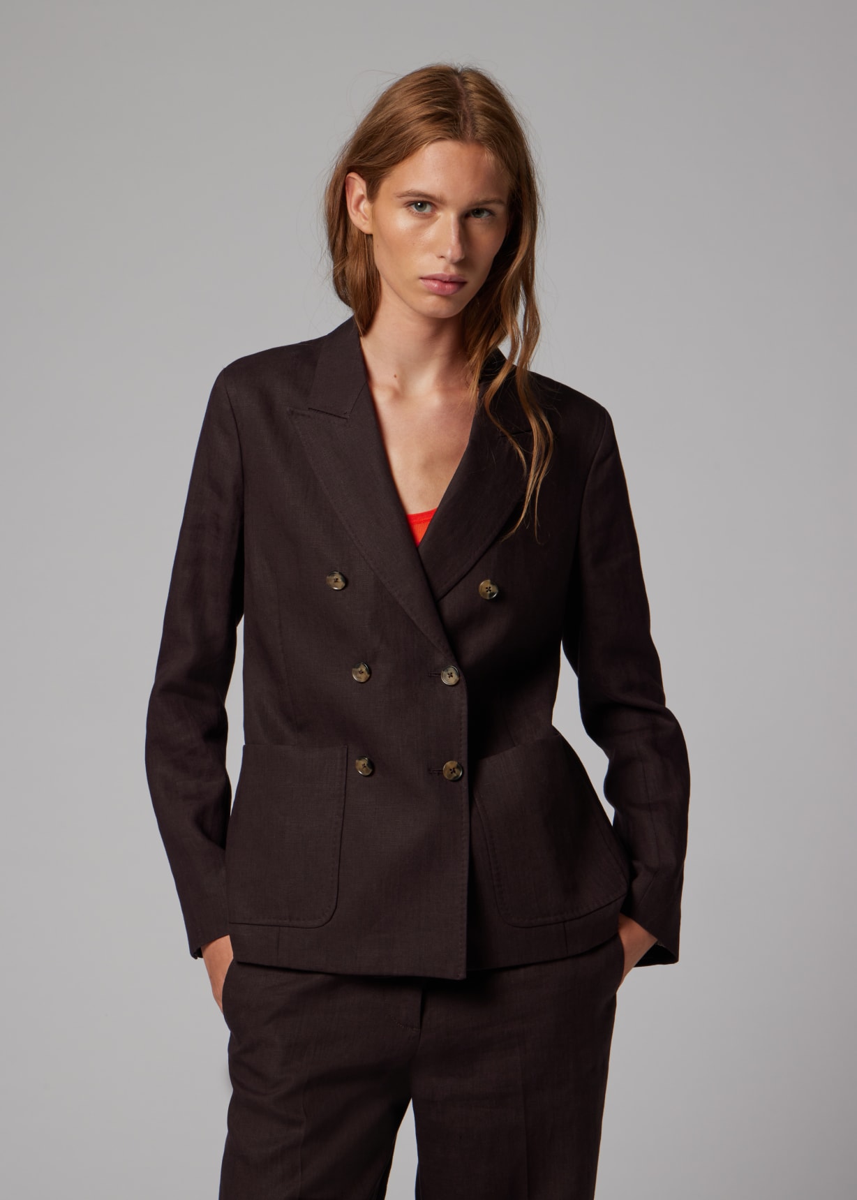 Women's Aubergine Double Breasted Blazer Paul Smith