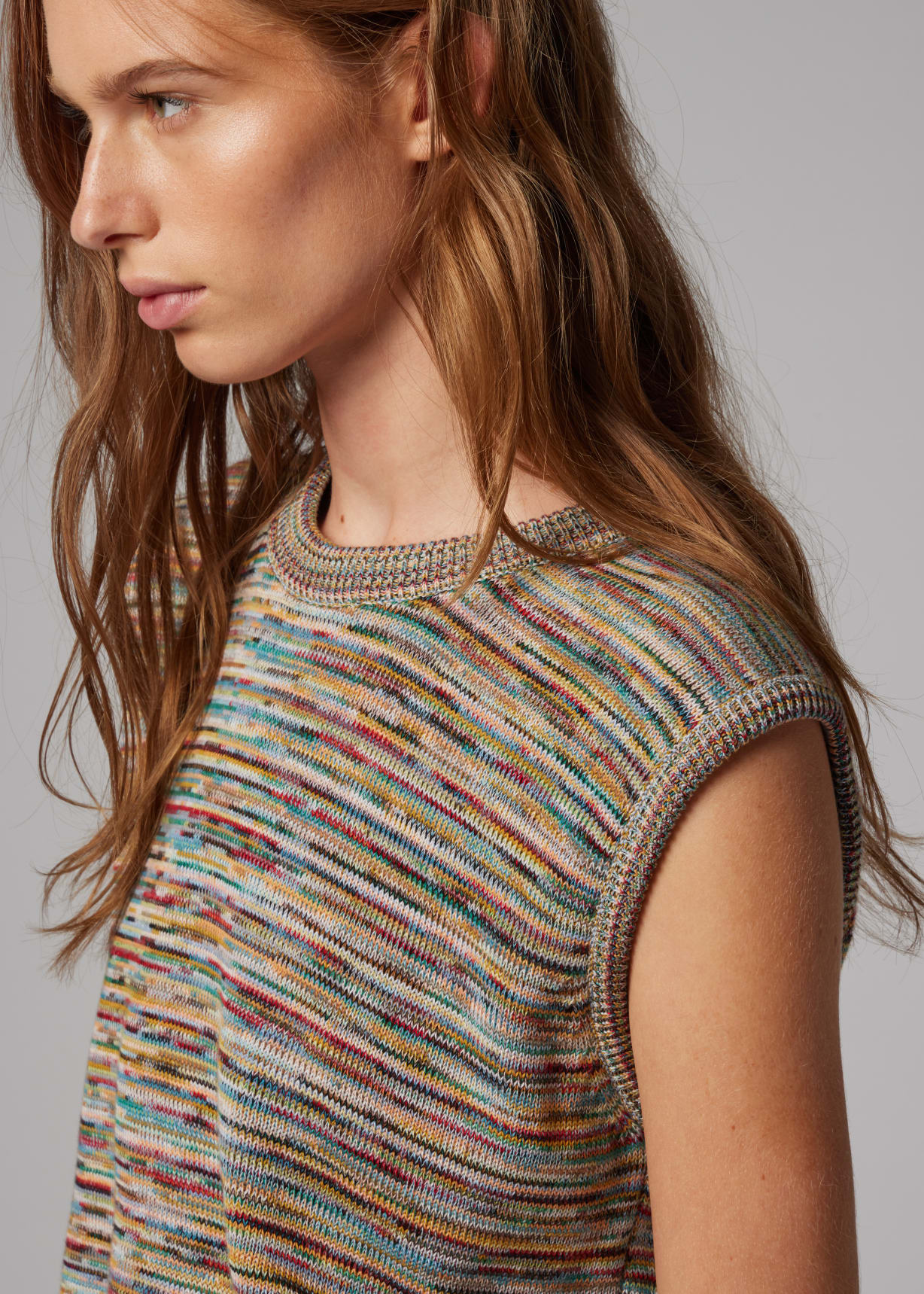 Women's Knitted 'Signature Stripe' Tank Top Paul Smith