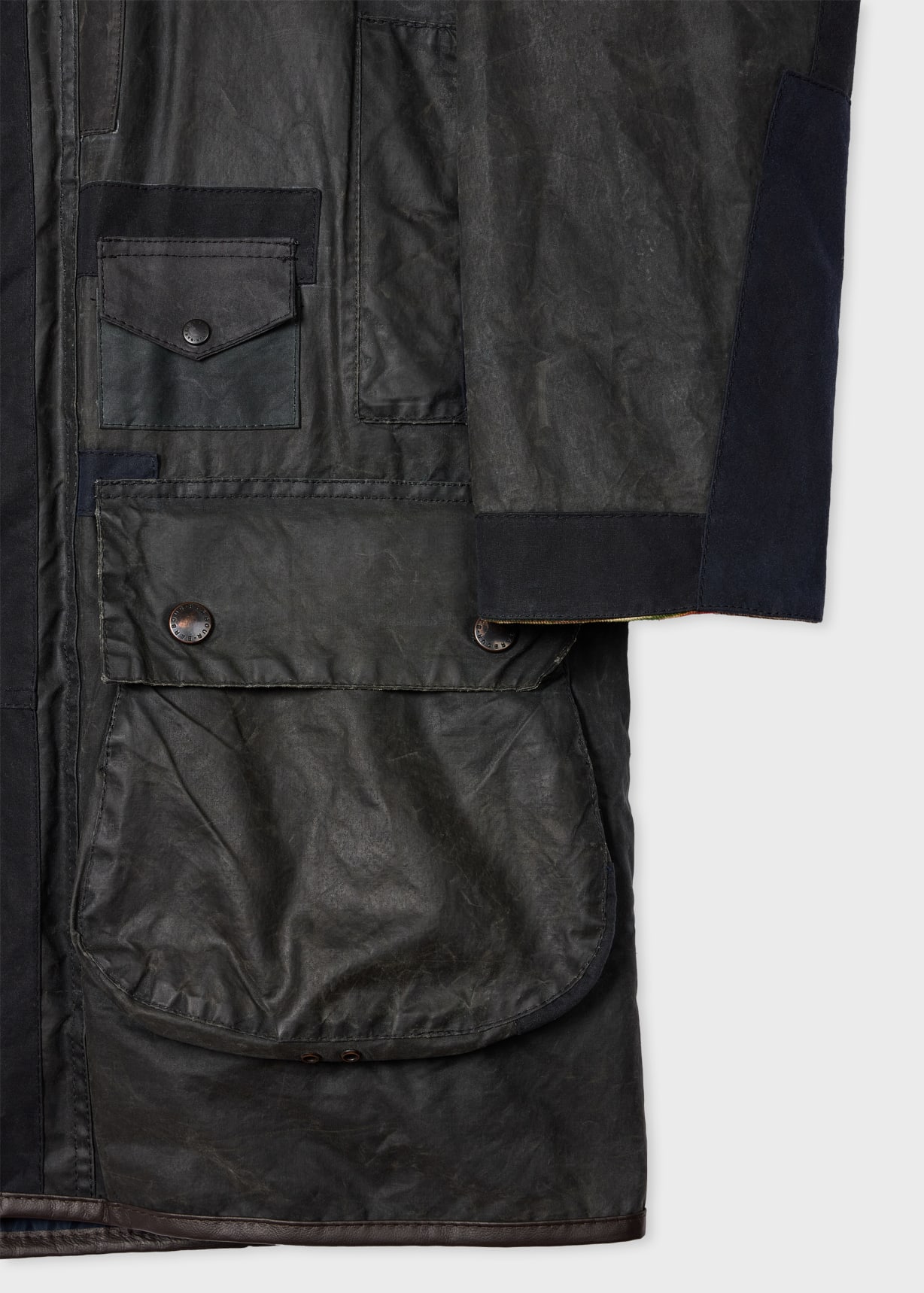 Paul Smith Loves Barbour - Re-Loved Navy Waxed Jacket