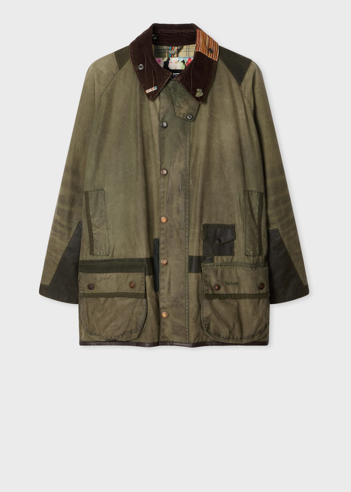 Paul Smith loves Barbour - Re-Loved Green Waxed Jacket