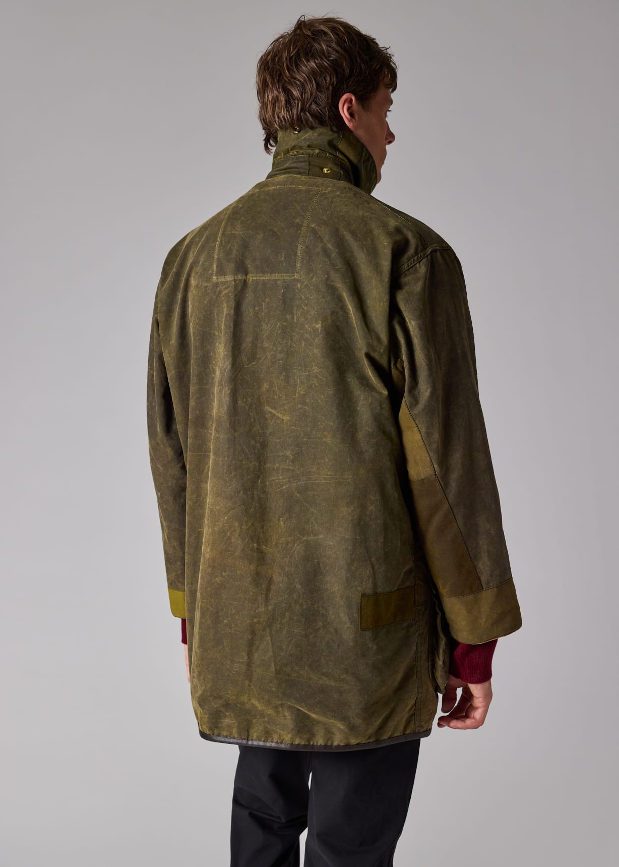 Paul Smith loves Barbour - Re-Loved Green Waxed Jacket Seven