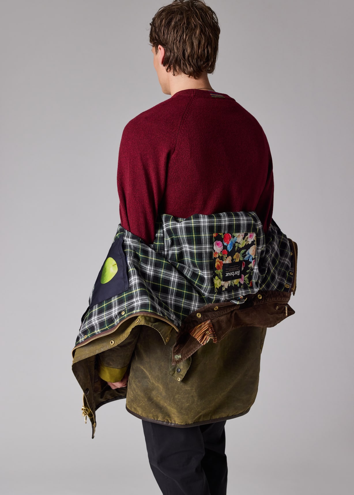 Paul Smith loves Barbour - Re-Loved Green Waxed Jacket Seven