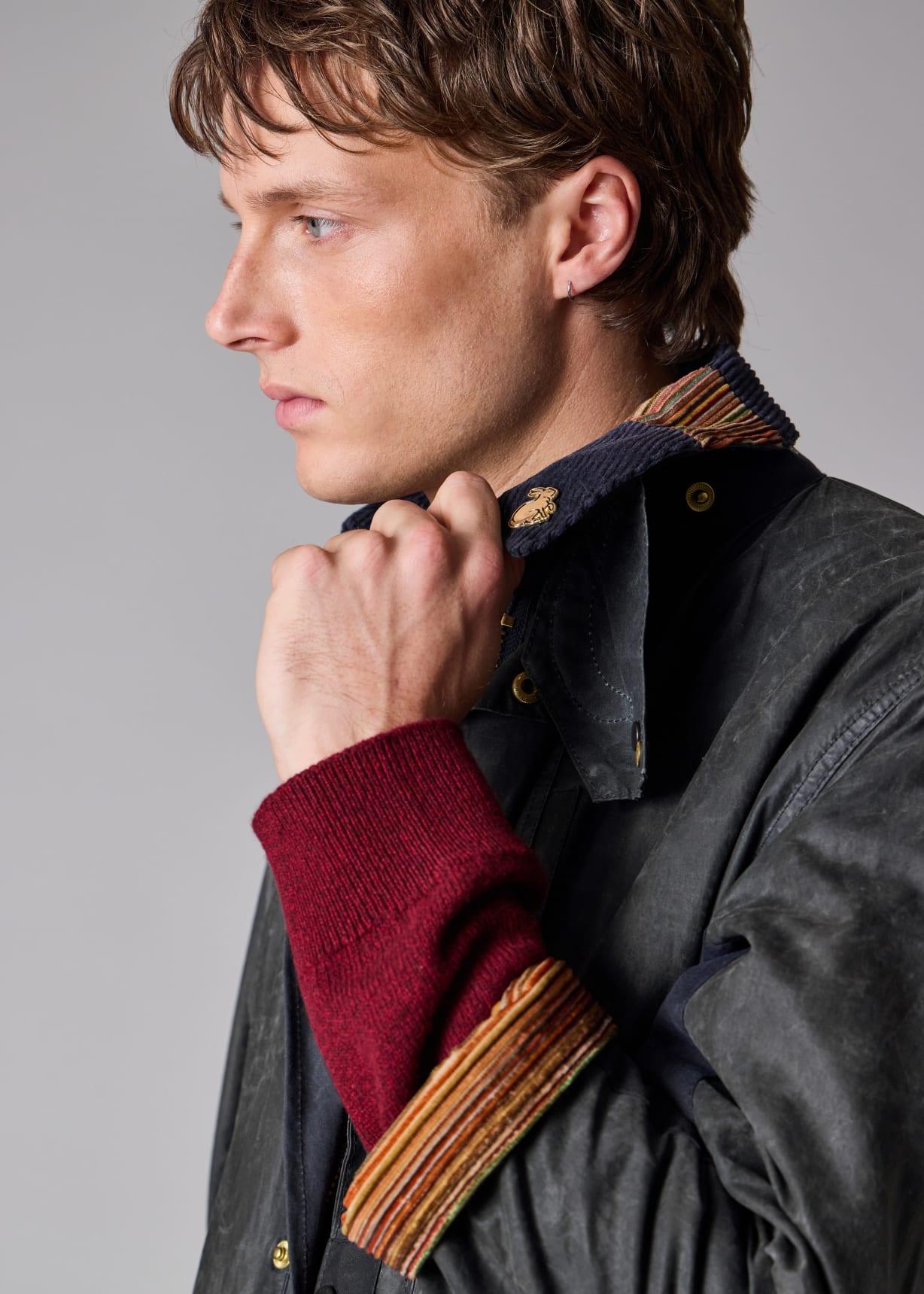 Paul Smith Loves Barbour - Re-Loved Navy Waxed Jacket