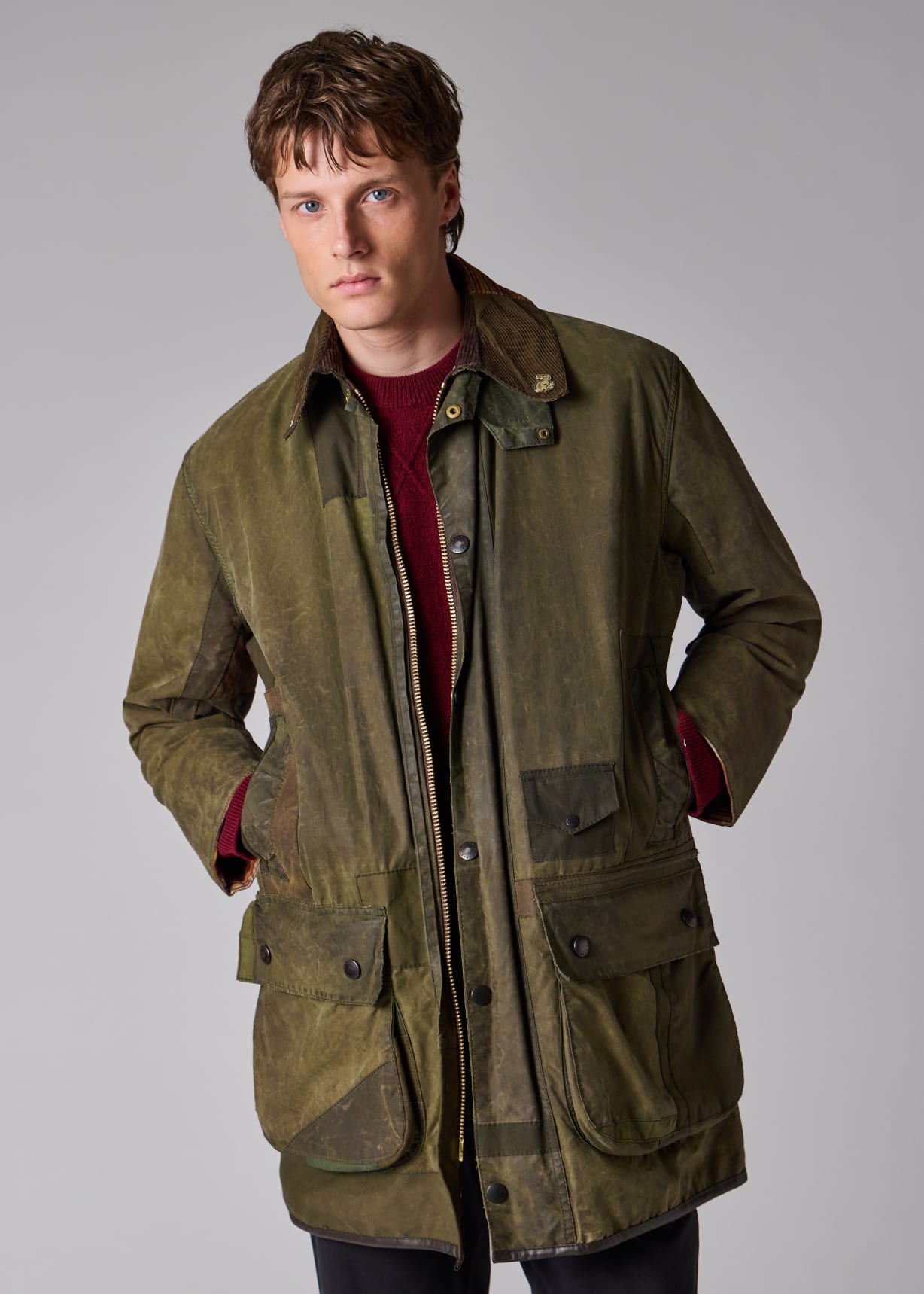Paul Smith loves Barbour - Re-Loved Green Waxed Jacket
