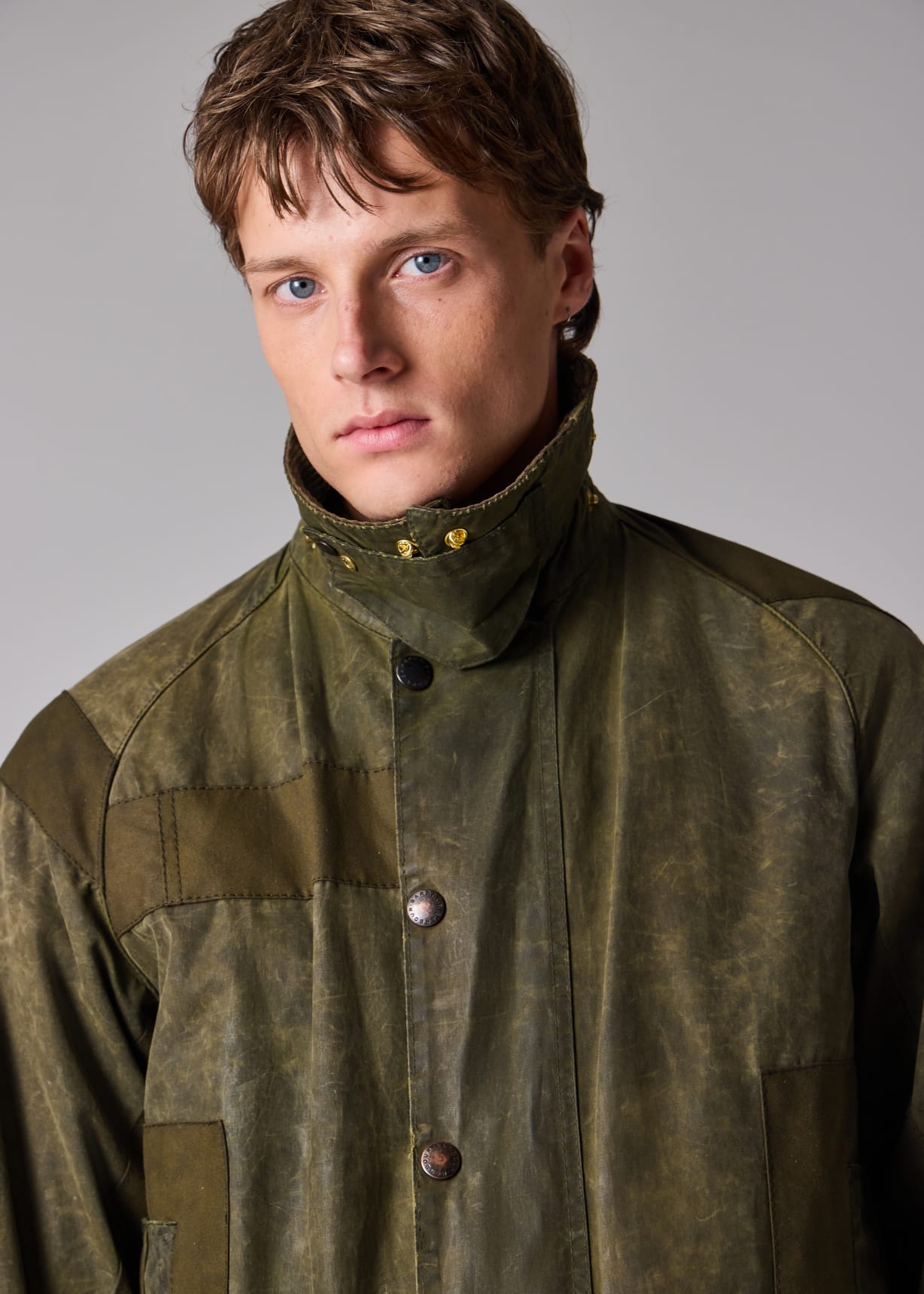 Paul Smith loves Barbour - Re-Loved Green Waxed Jacket