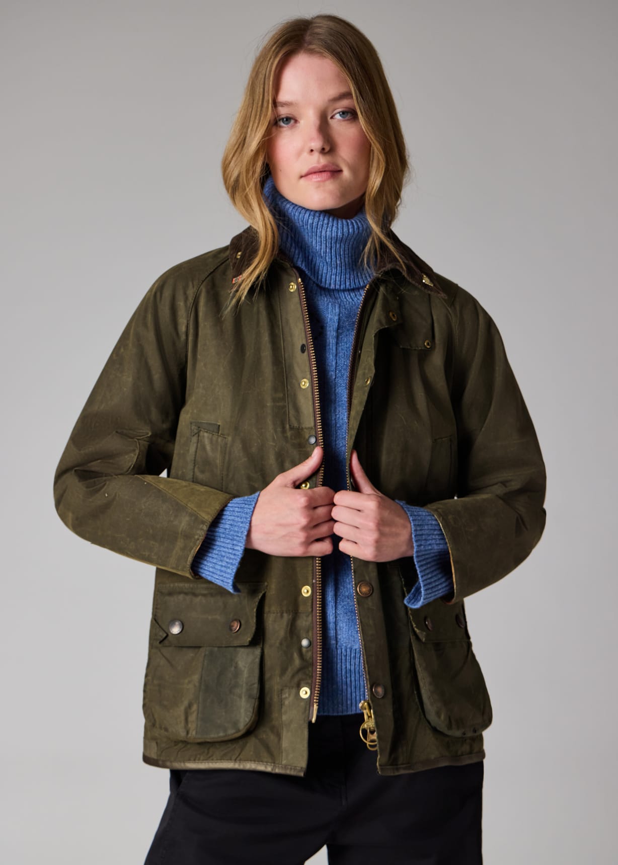 Paul Smith loves Barbour - Re-Loved Green Waxed Jacket