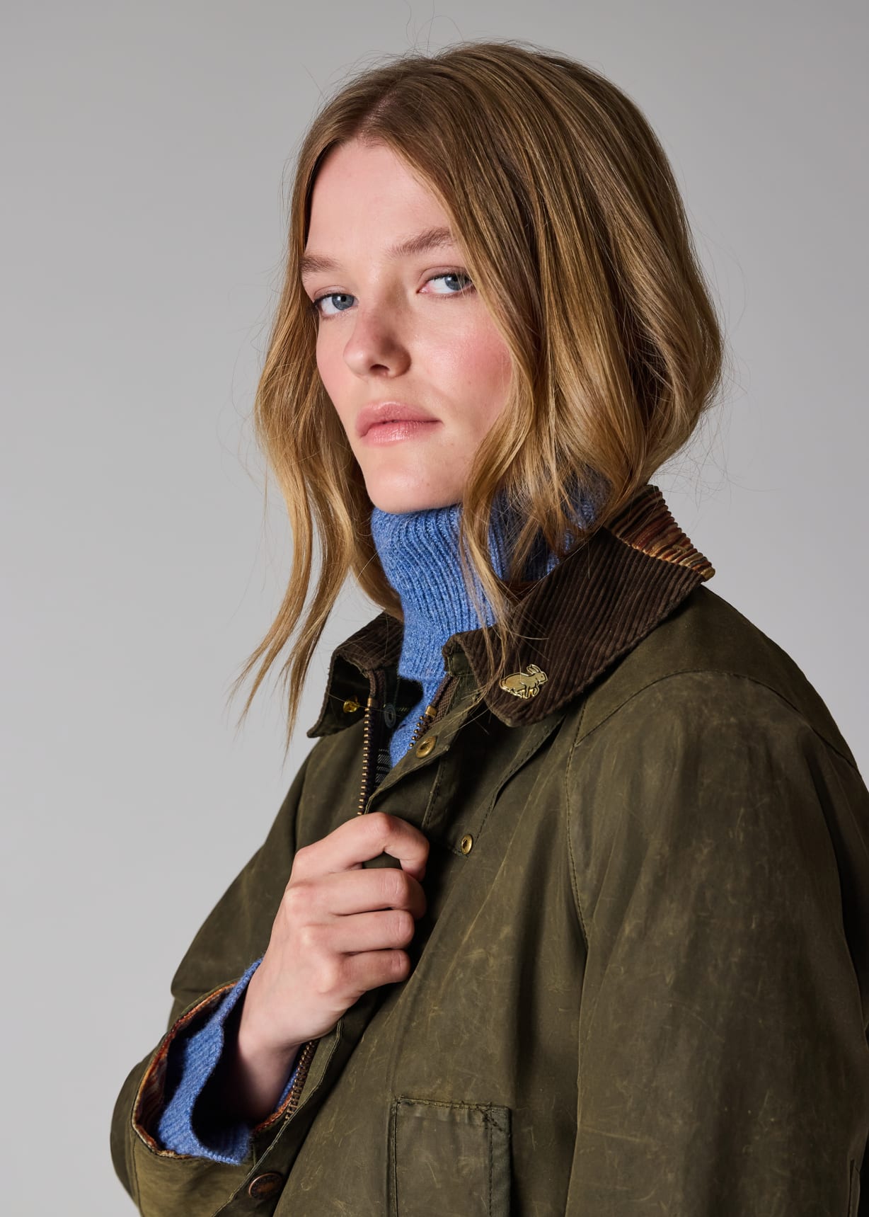 Paul Smith loves Barbour - Re-Loved Green Waxed Jacket