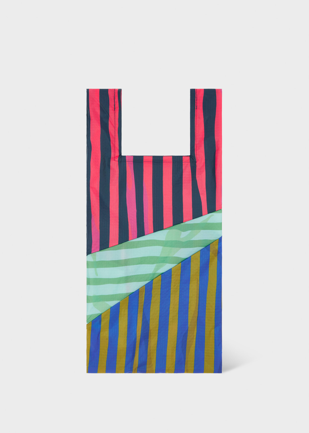 Susan Bijl x Paul Smith - Pink Mixed-Stripe 'The New Shopping Bag