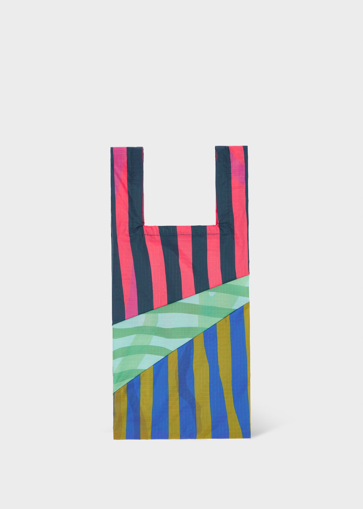 Susan Bijl x Paul Smith - Pink Mixed-Stripe 'The New Shopping Bag