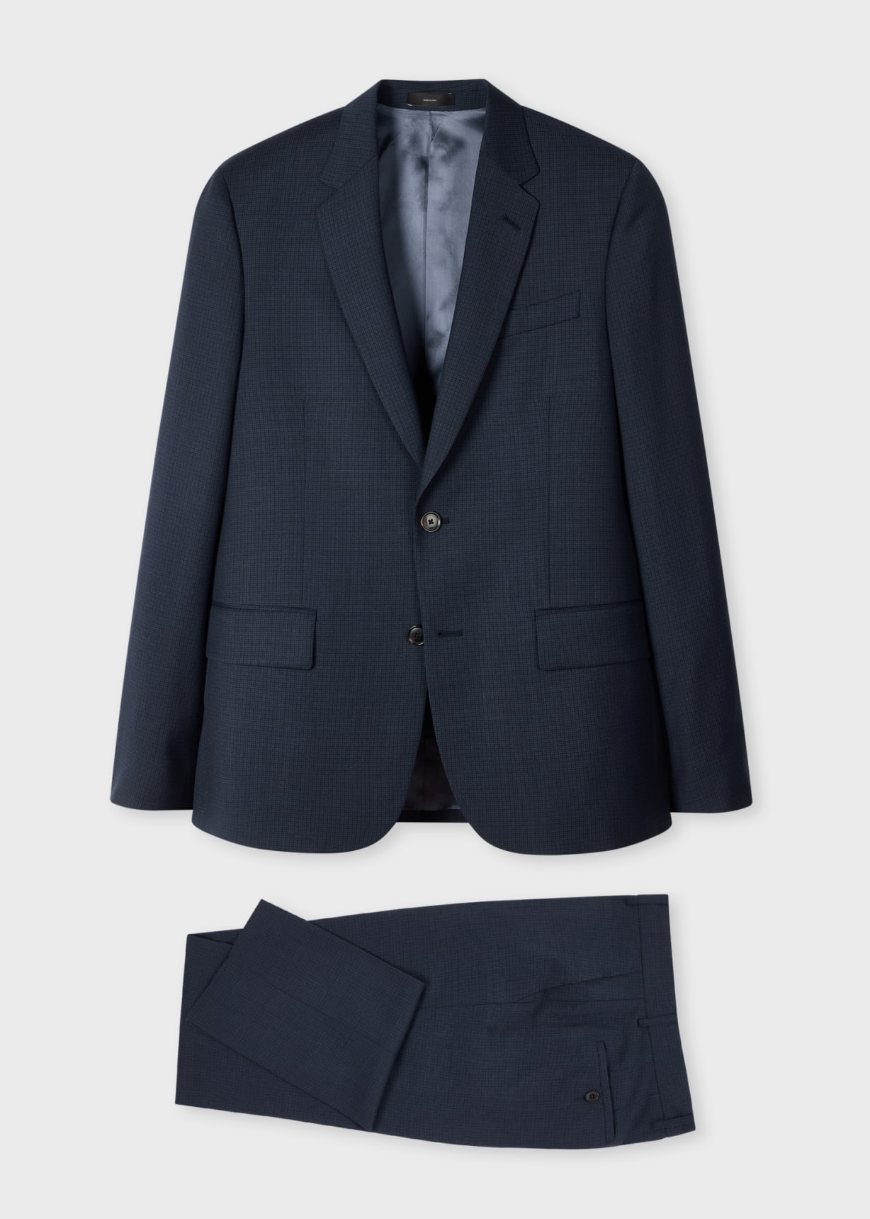 Paul Smith 現行 SOHO FIT スーツ セットアップ ネイビー Men's Tailored-Fit Navy Puppytooth Wool Suit