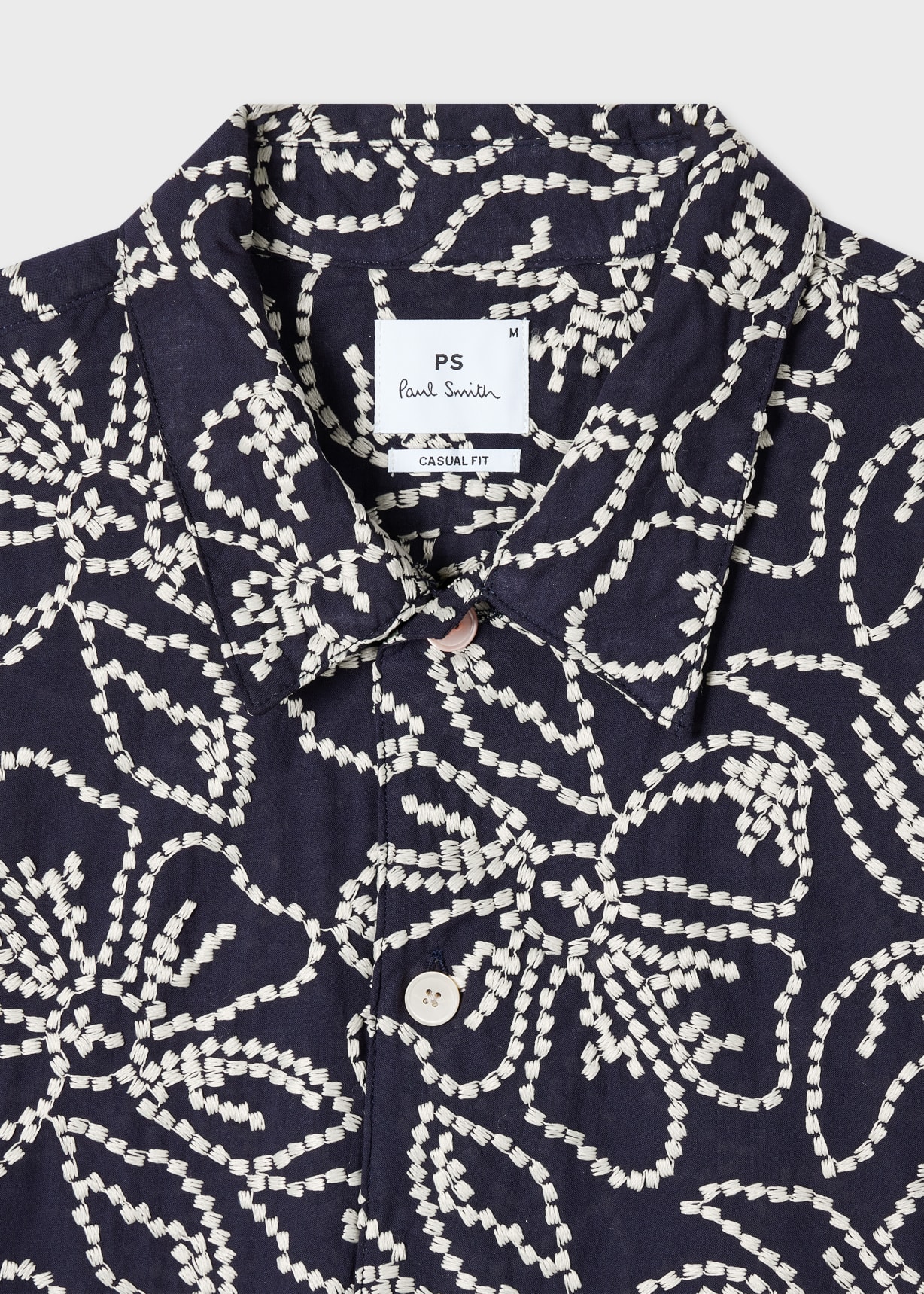 Forest green Striped Cotton and Modal-Blend Piqué Henley T-Shirt | PAUL