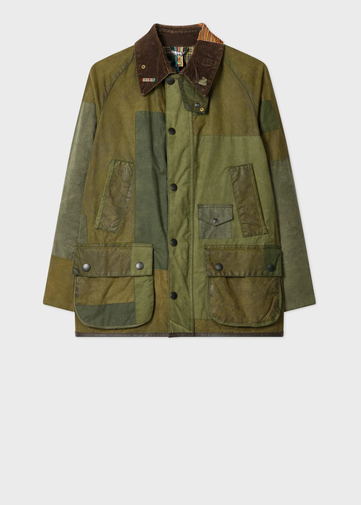 Paul Smith Loves Barbour - Re-Loved Green Bedale Waxed Jacket