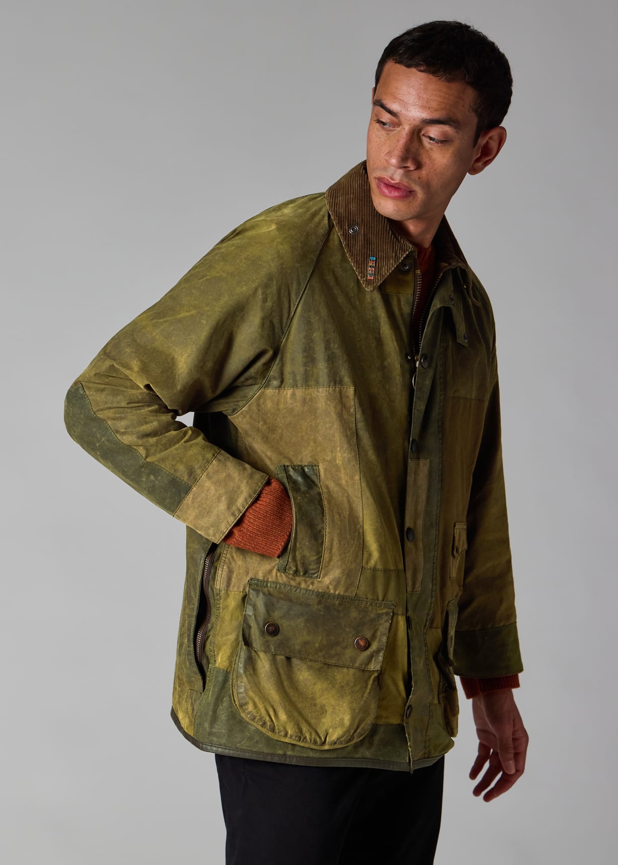 Paul Smith Loves Barbour - Re-Loved Green Beaufort Waxed Jacket