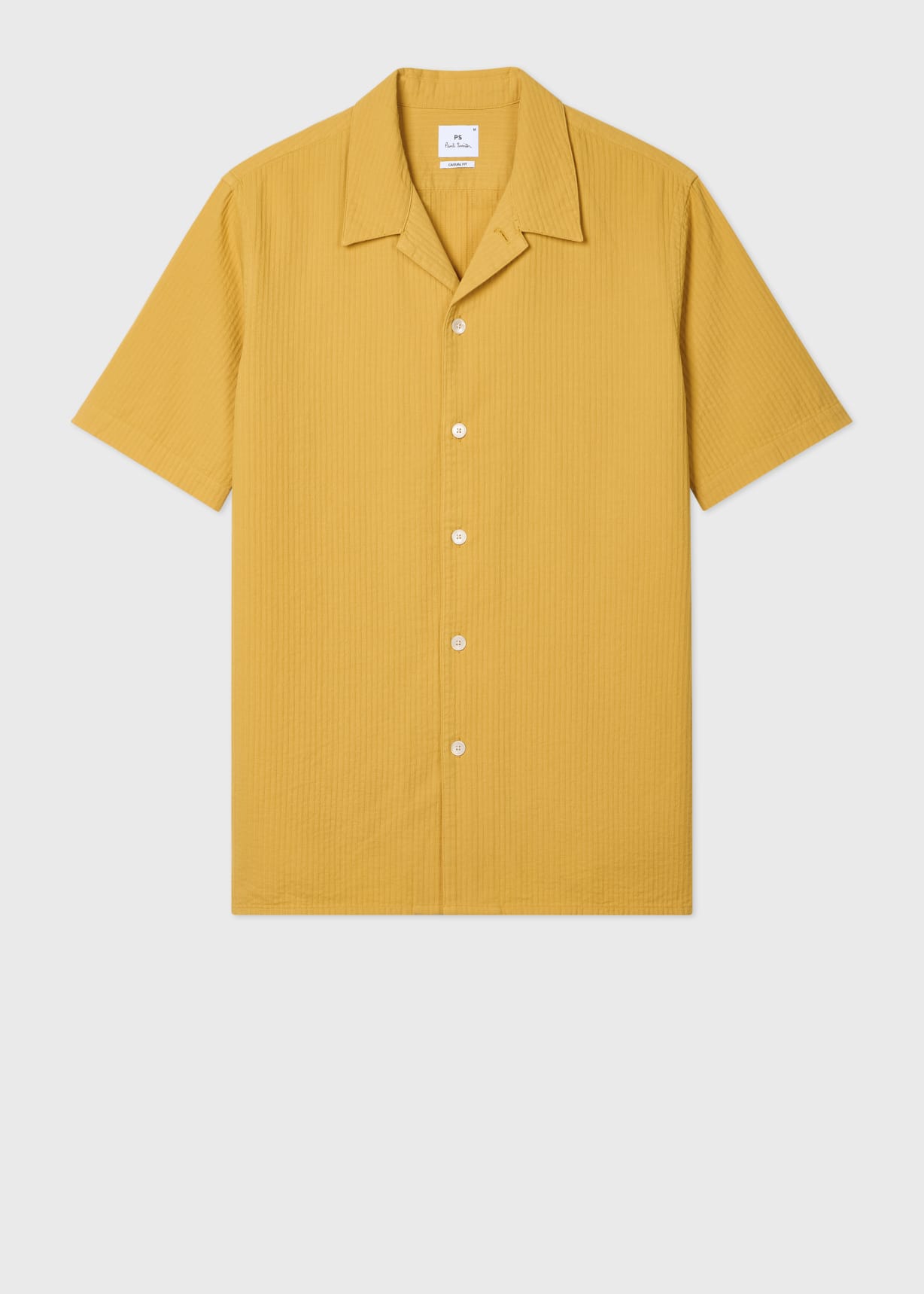 Chemise Alan à rayures jaunes - Manches Courtes | Café Coton