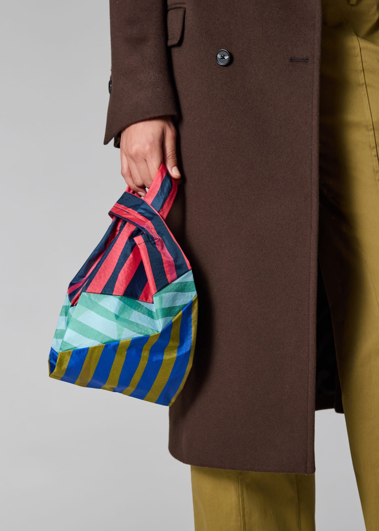 Susan Bijl x Paul Smith - Pink Mixed-Stripe 'The New Shopping Bag