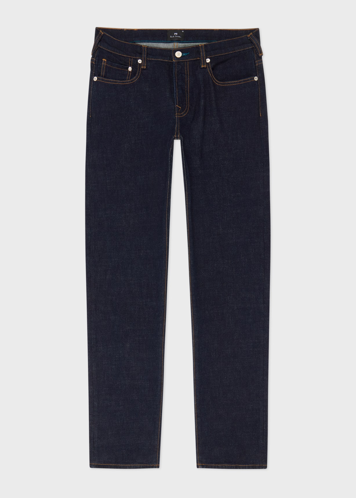 Men's Tapered-Fit Indigo-Rinse 'Crosshatch Stretch' Jeans