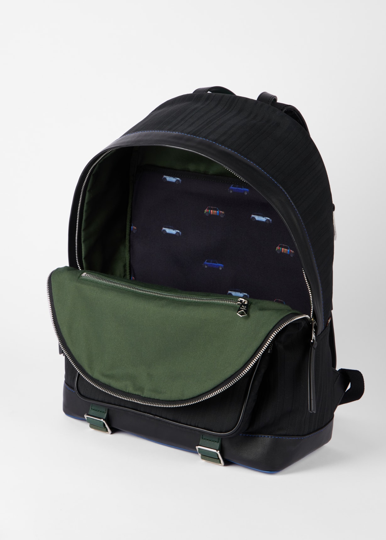 Paul Smith x MINI - Black Shadow Stripe Backpack