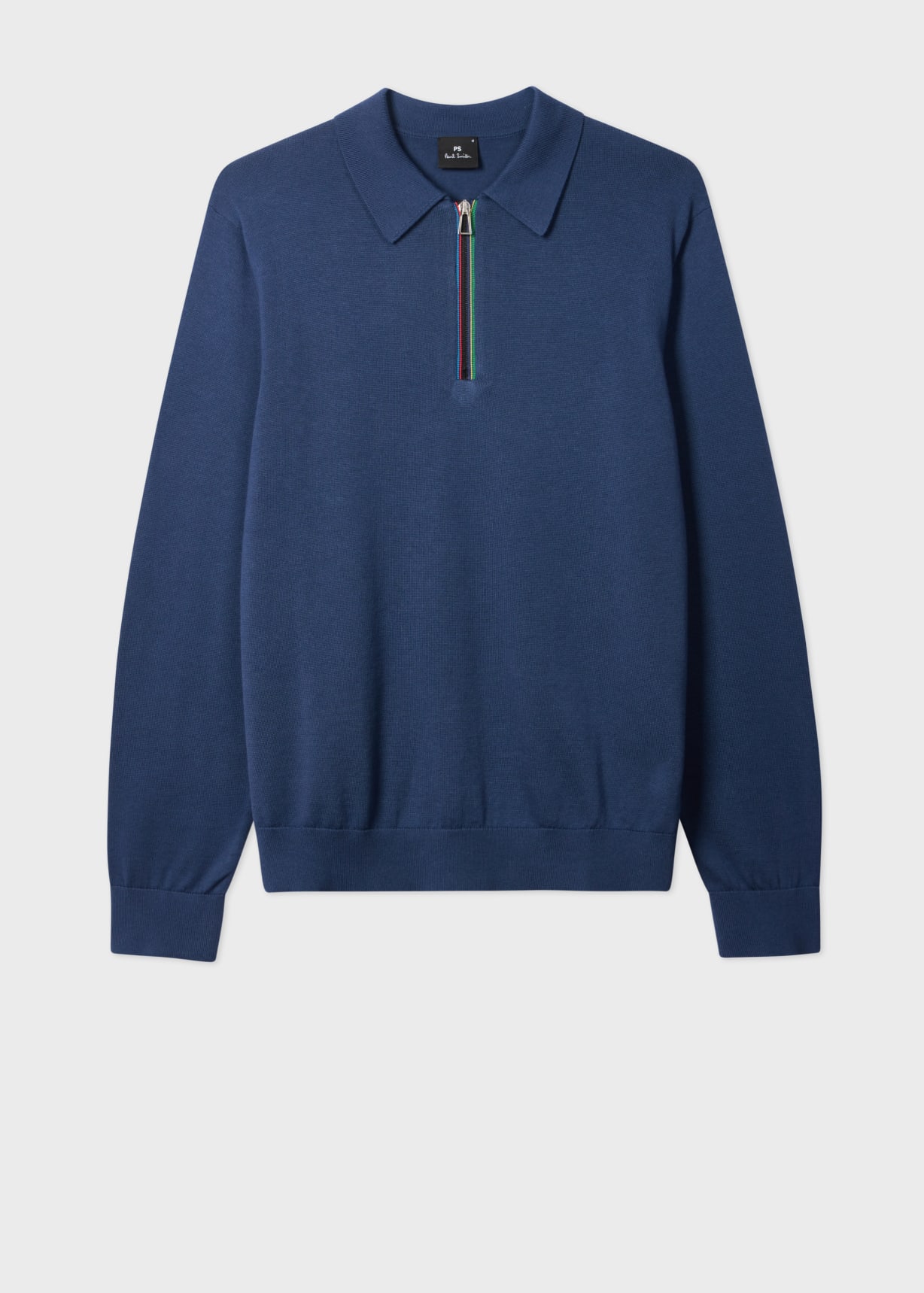 Men’s Blue Stripe Performance Polo