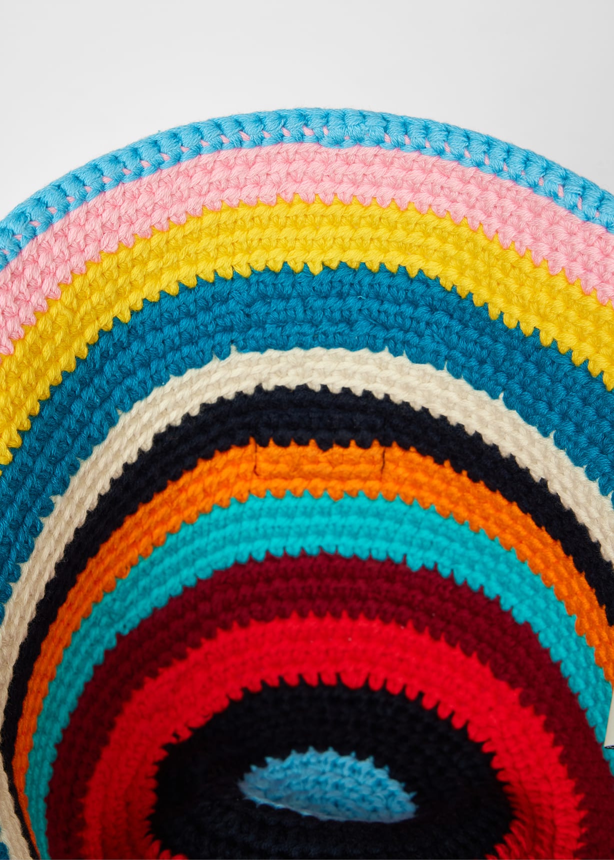 Signature Stripe' Crochet Bucket Hat