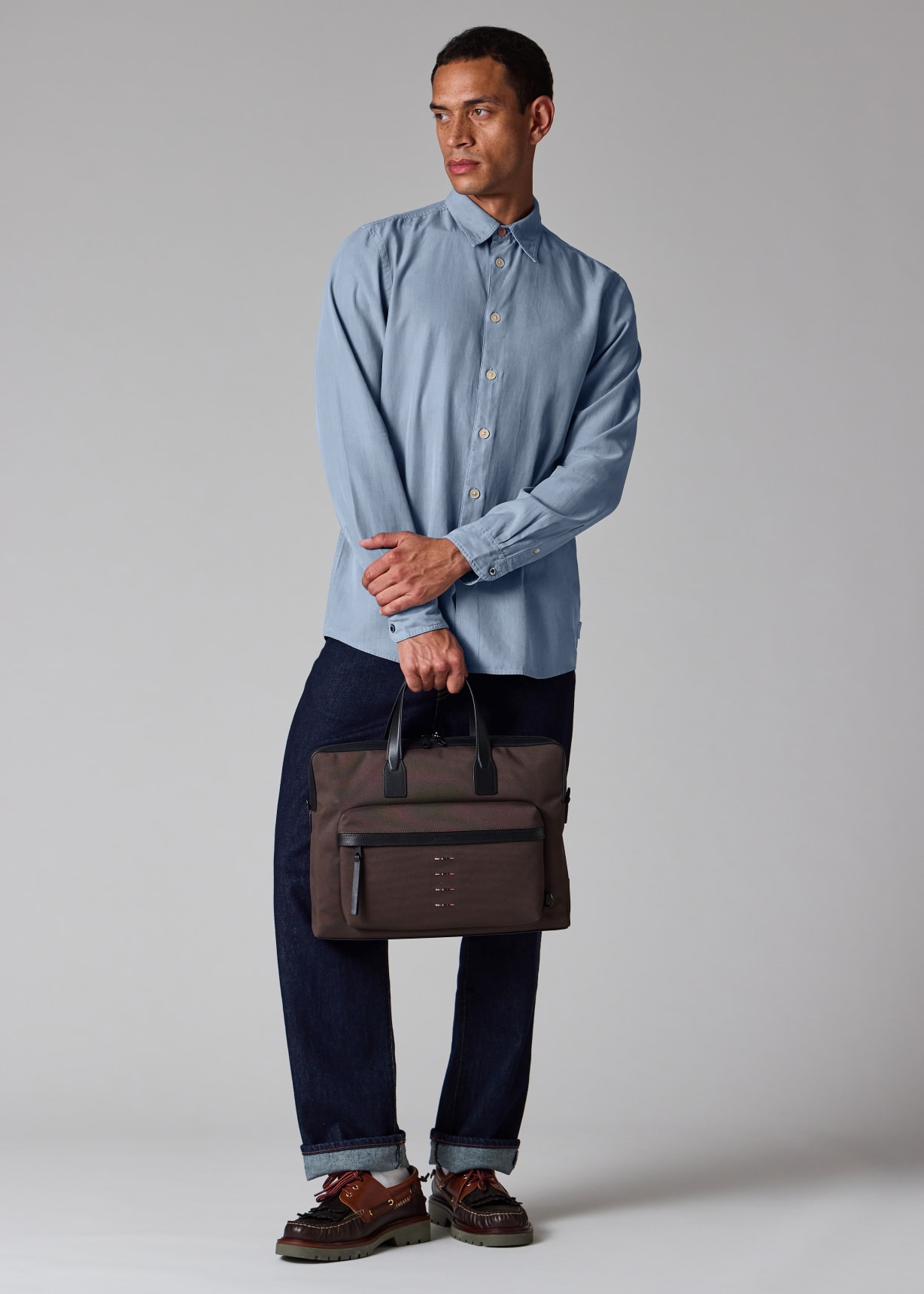 Porte-documents Paul Smith – Cuir Noir – Homme – Fermeture Zip – Excellent état