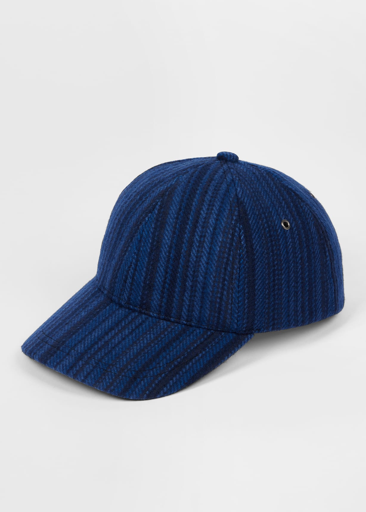 Men's Navy 'Signature Stripe' Wool Cap