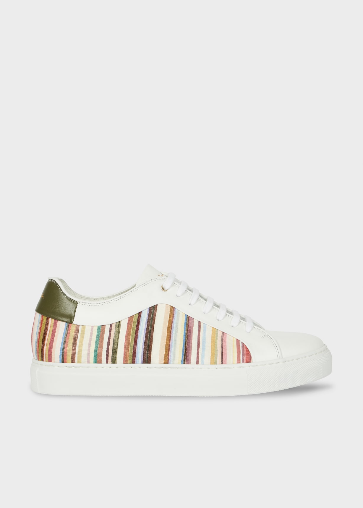Scarpe Paul Smith Uomo Navy E Verdi, Pelle Bassa, Sneakers UK8 EU42 US9 Nuove Senza Scatola