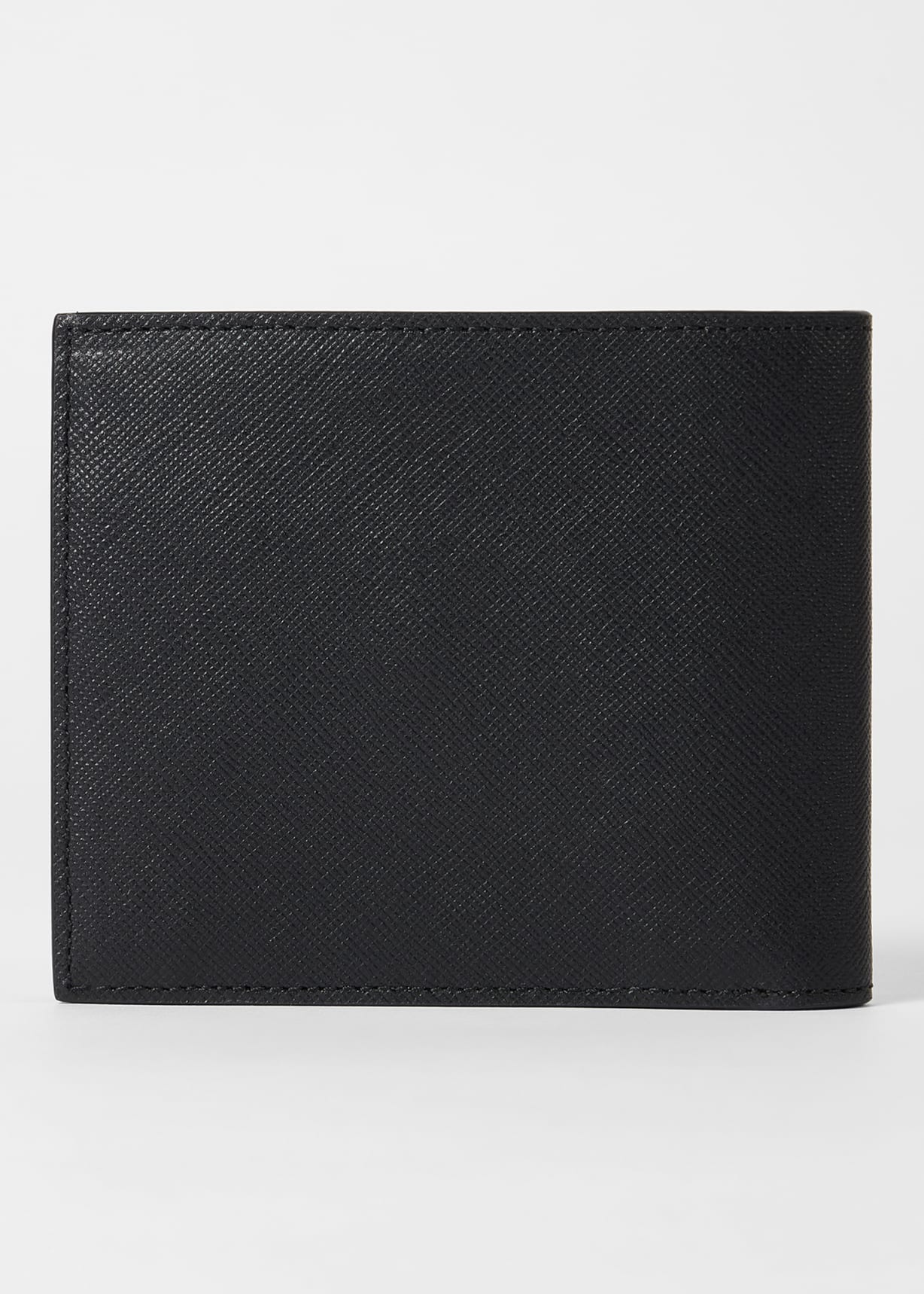 Black Leather 'Pixelated Mini' Interior Billfold and Coin Wallet