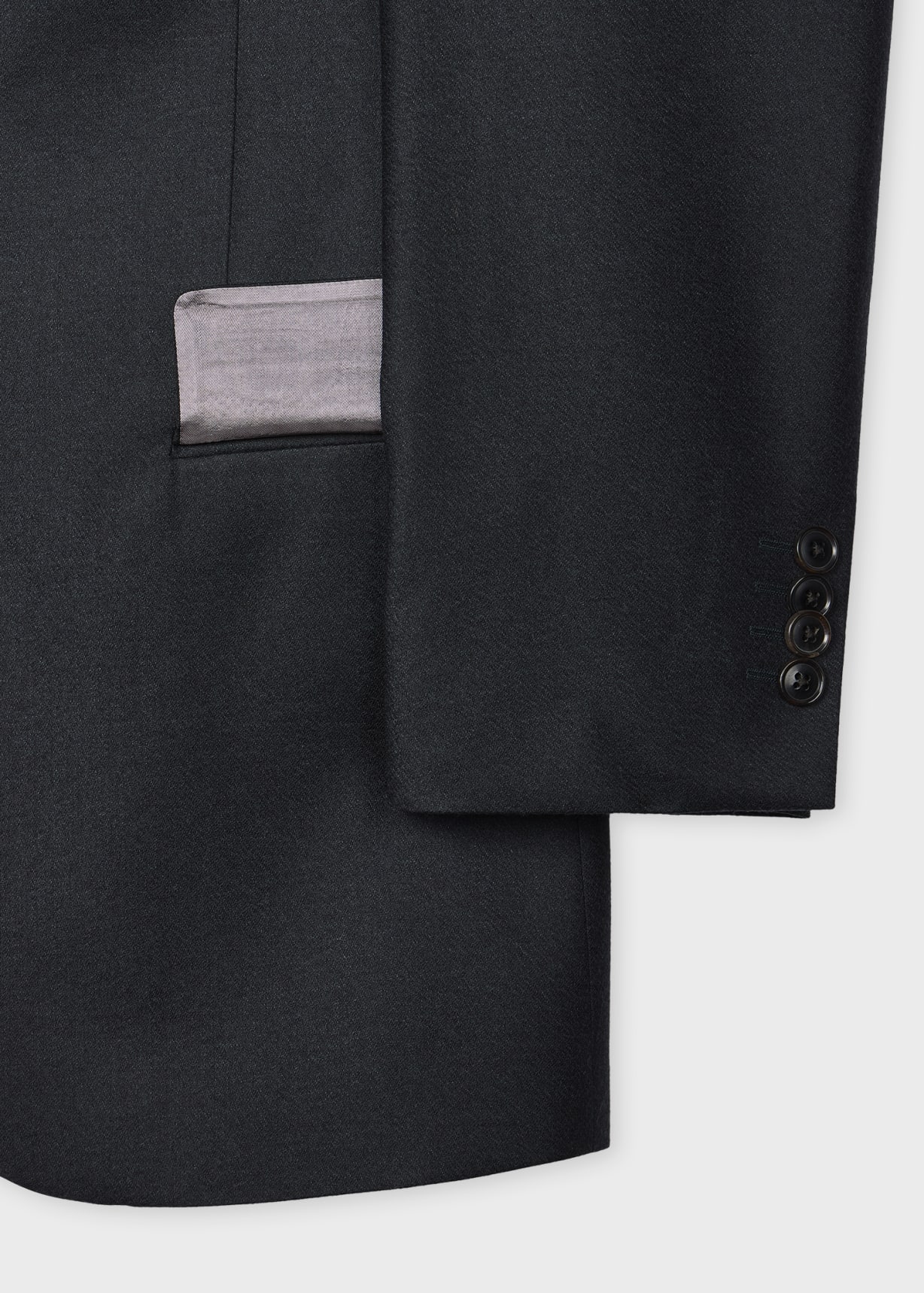 Men's Dark Petrol Overdyed Wool-Cashmere Suit