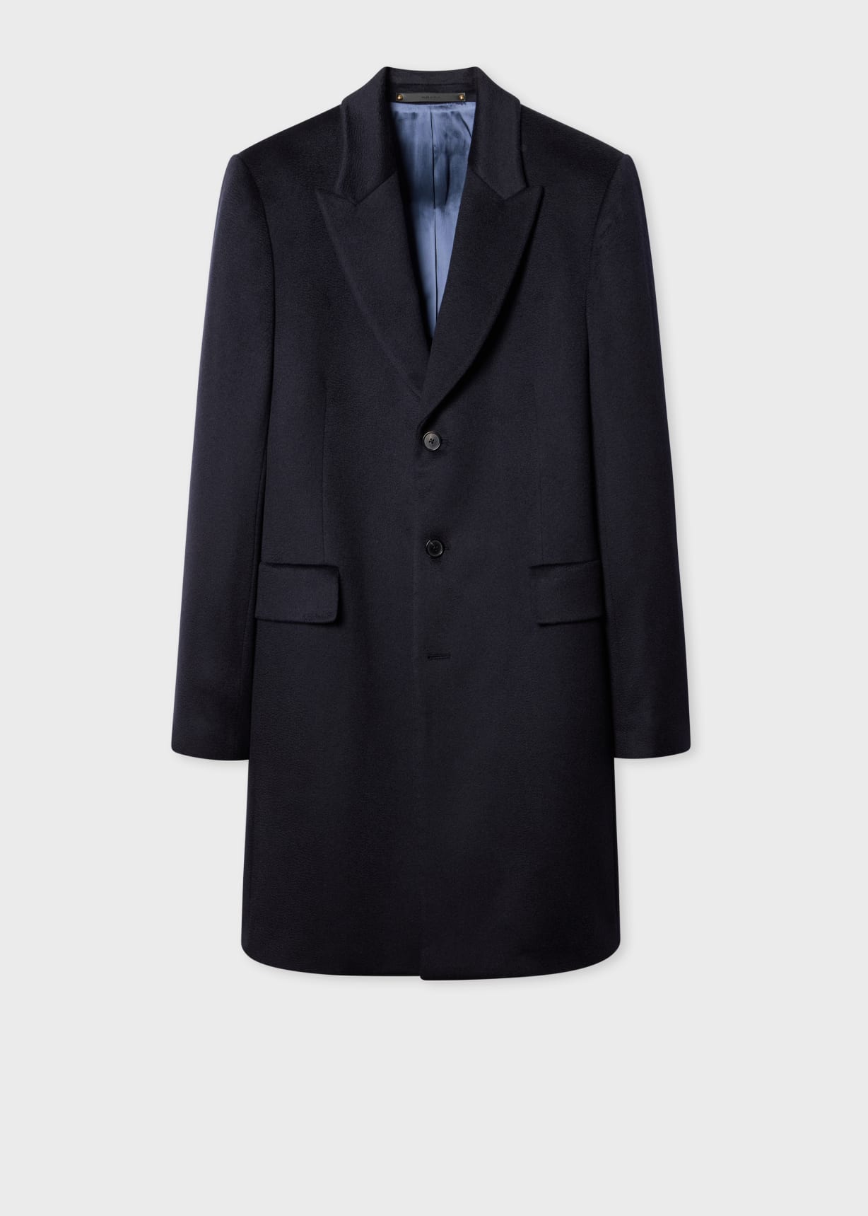 Men's Navy Cashmere Epsom Coat